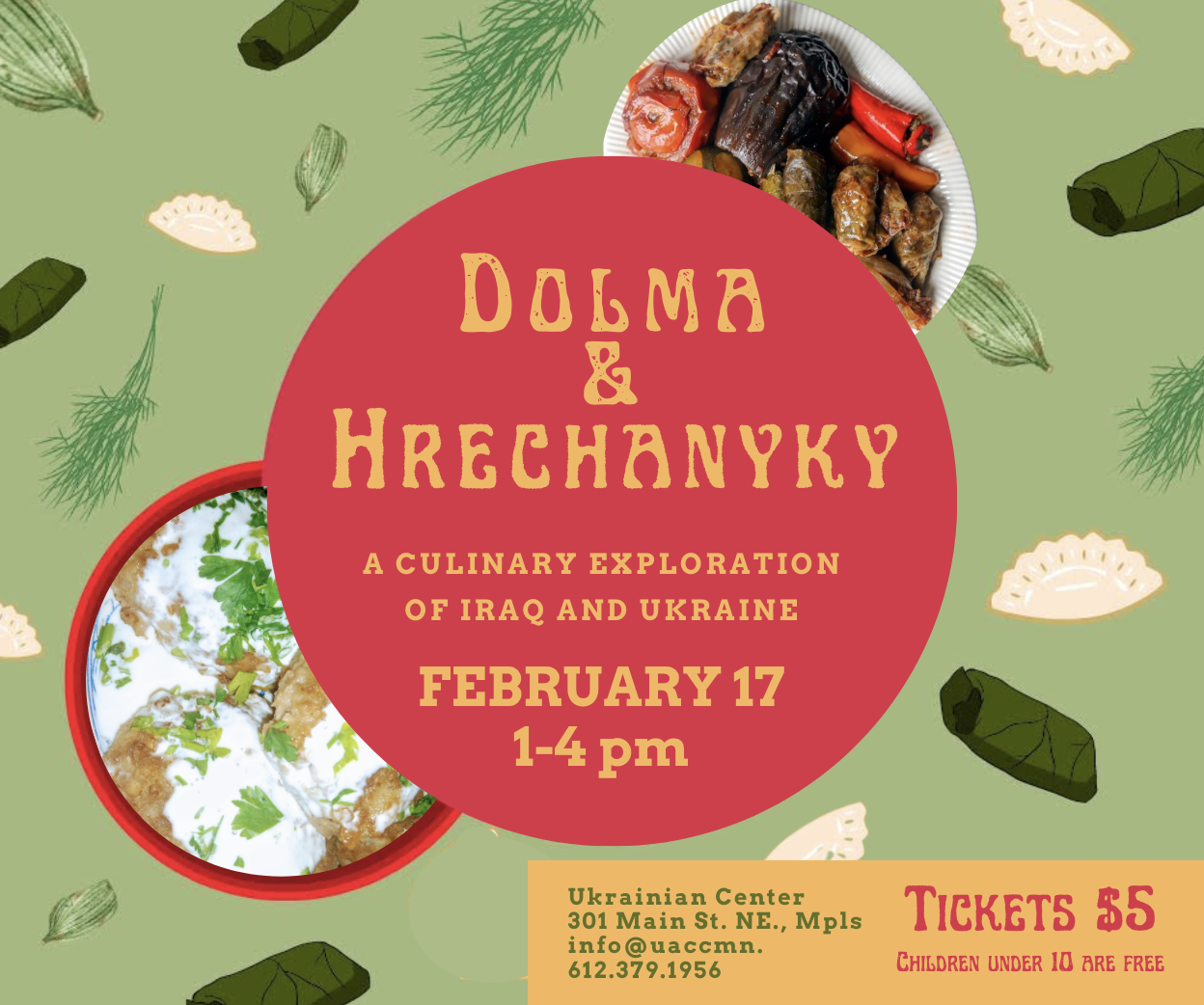 Dolma & Hrechanyky a Culinary Exploration of Iraq and Ukraine
