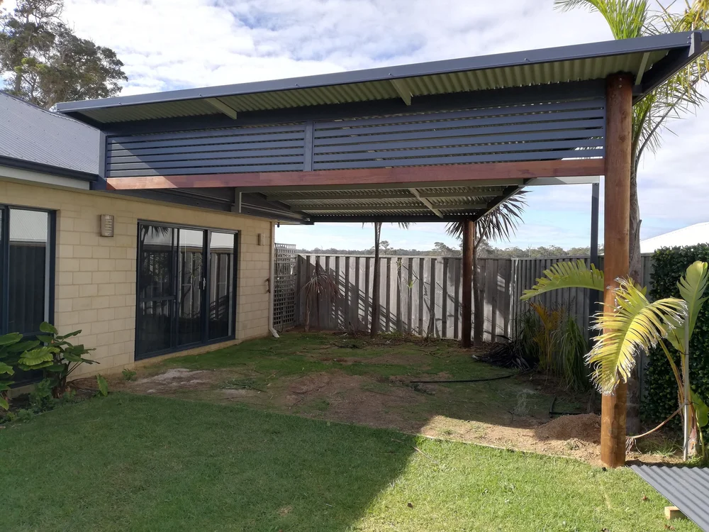 Skillion patio built by our team