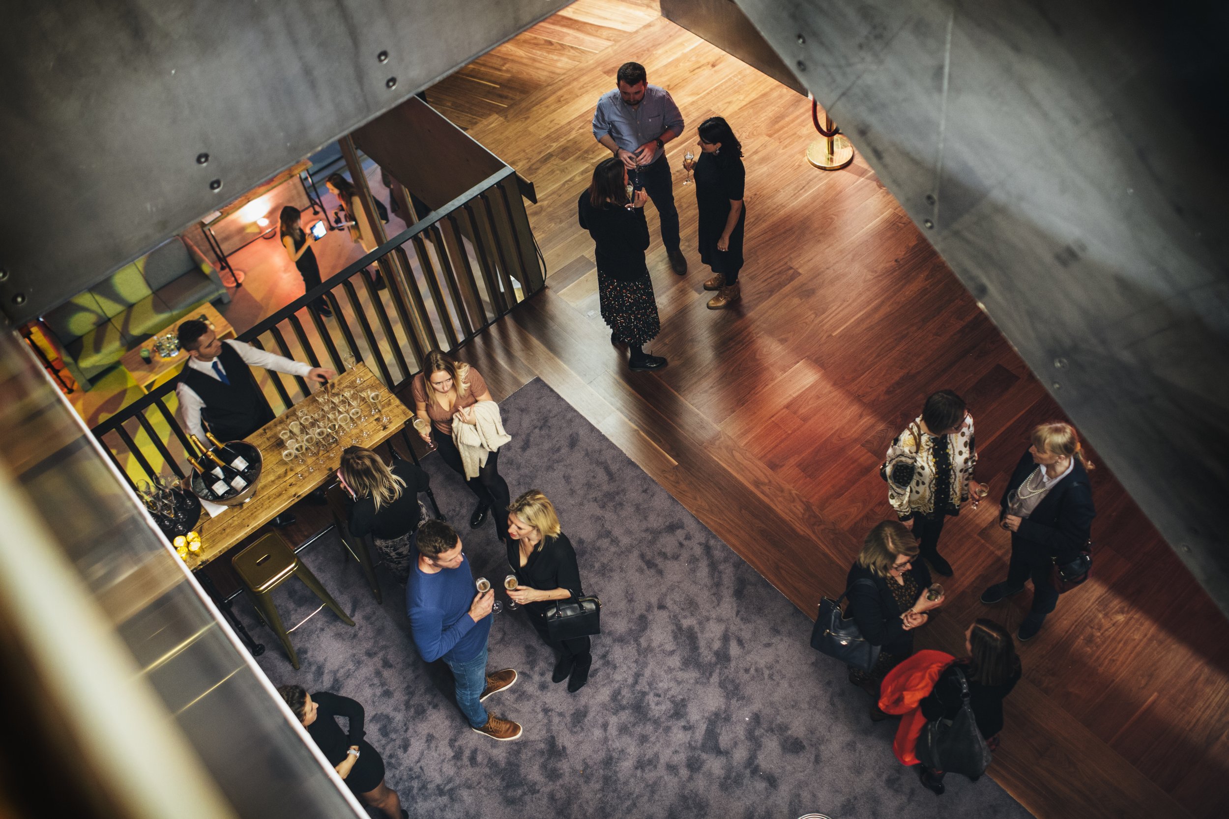 Aerial view of the Elizabeth Foyer