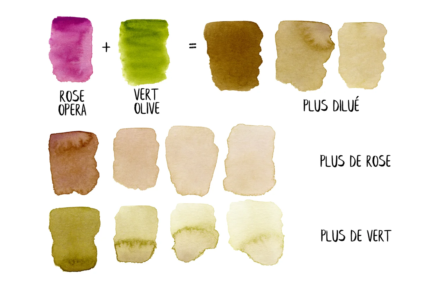 Mélanger ses marrons à l'aquarelle — Mirglis - Sarah Van Der Linden