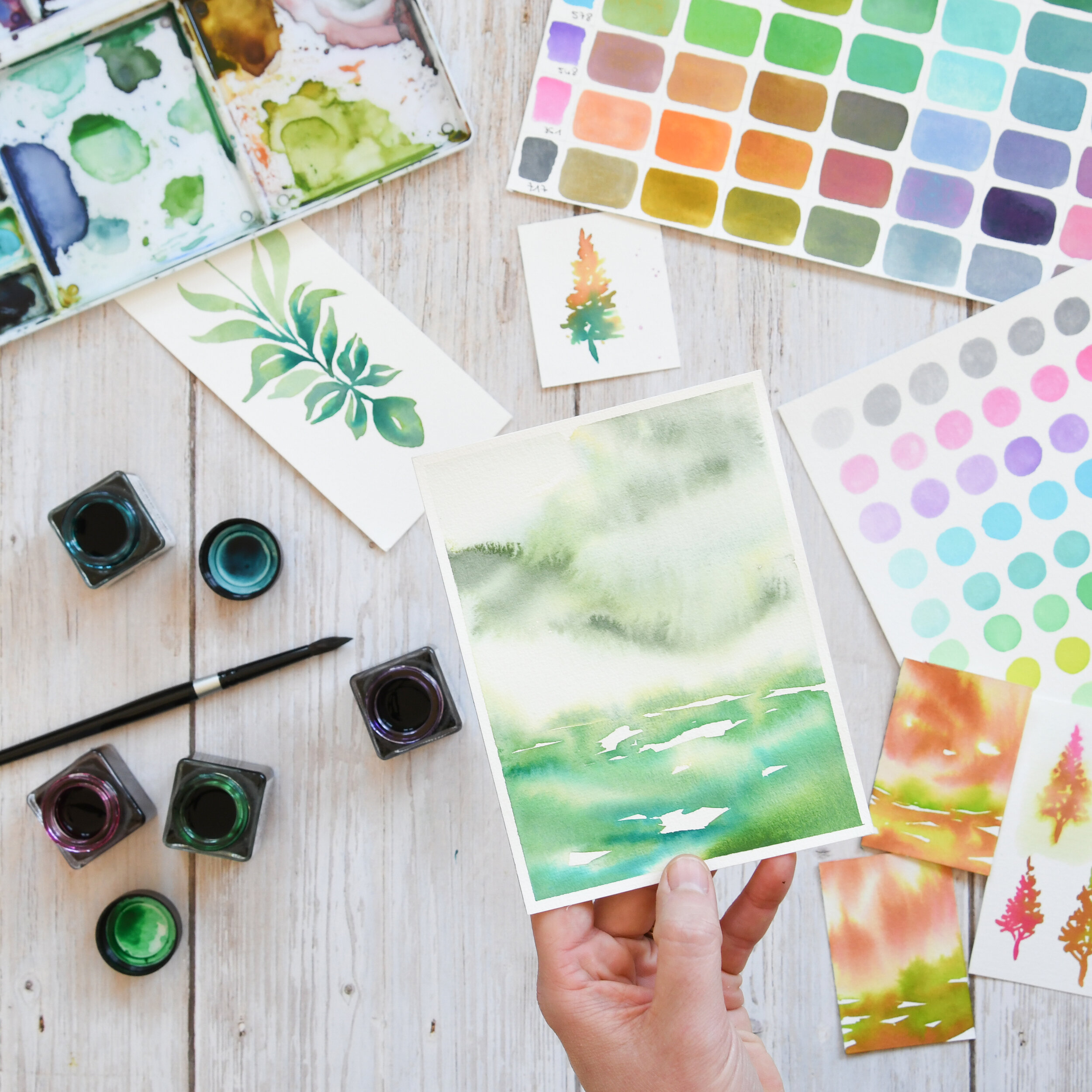 Comment utiliser l'aquarelle liquide — Mirglis - Sarah Van Der Linden