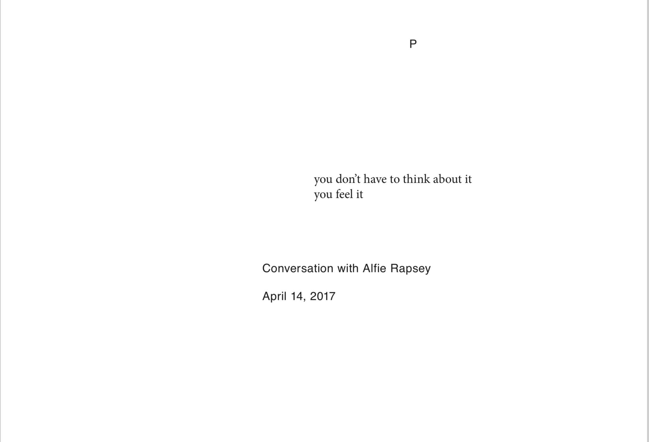 from a conversation with Sophia Bartholomew in Halifax, Nova Scotia. Originally published via The Khyber Center for the Arts // ISBN 978-1-988794-24-2