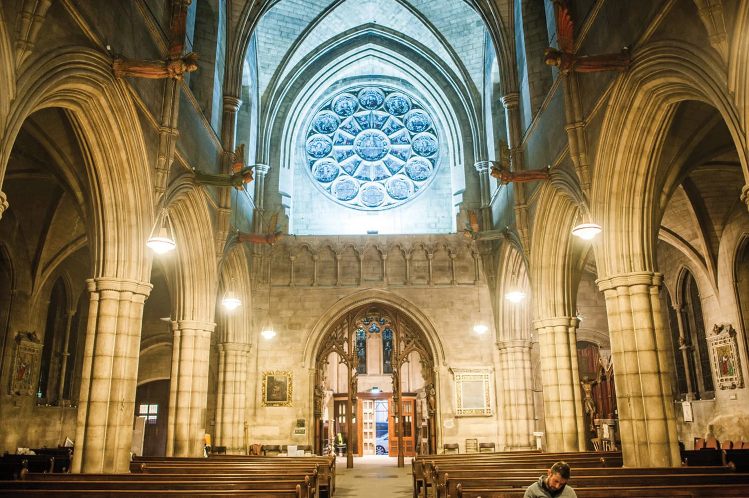 Looking west to the Narthex - click/tap to view larger