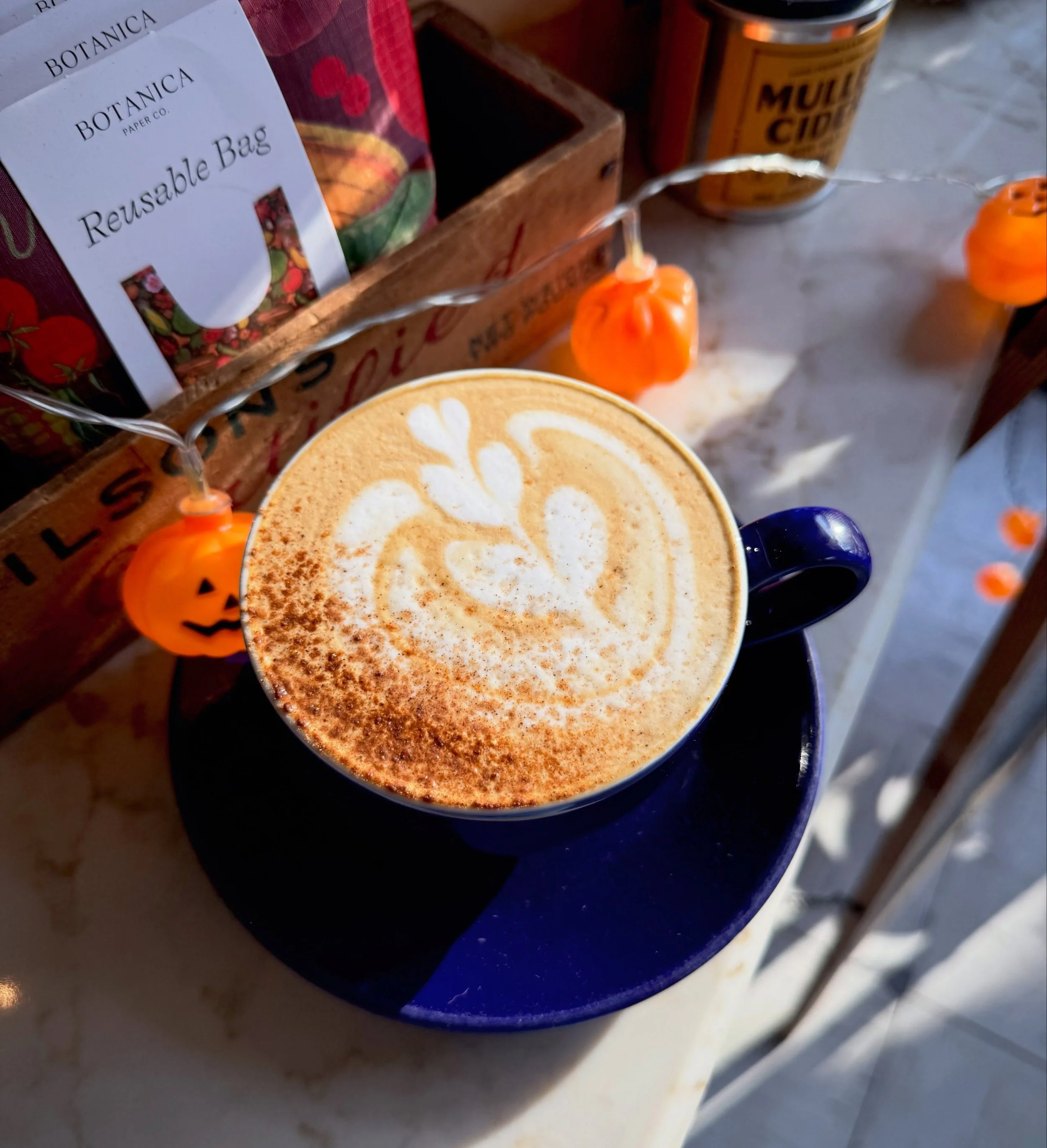 PUMPKIN SPICE LATTE 🎃 
limited time only, stop in and get your pumpkin fix here.