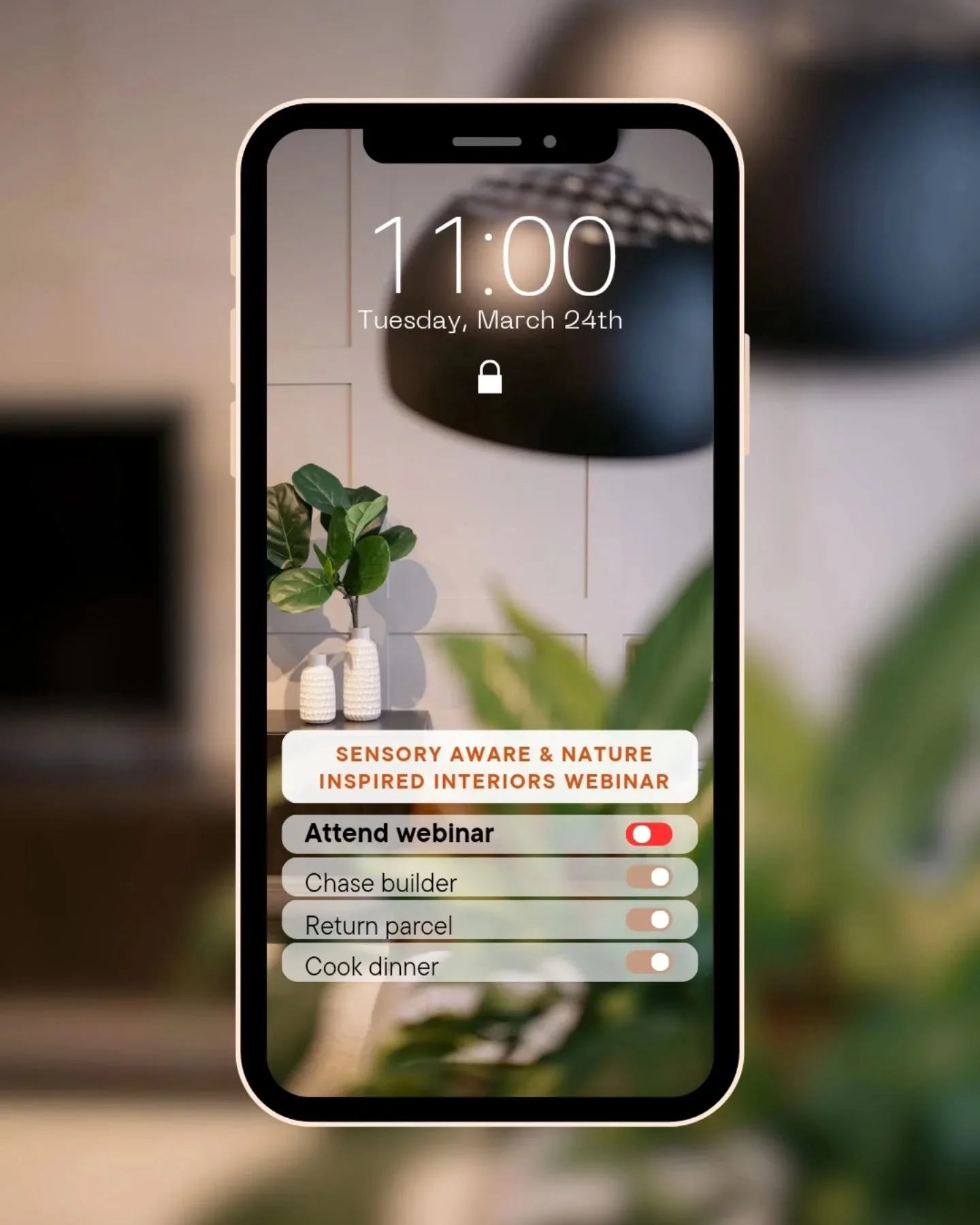 Save the date 🌱 24th March @11:00 🌱
Sensory aware and nature inspired interiors webinar is back and I can't wait. 

But let's elaborate on why I am hosting this webinar again.
Because what we want is not necessarily what we need 😉

The "insid
