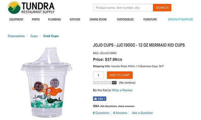 JoJo Cups is entering THREE new distributors this month alone and today our first partner is live with our product!
@tundrarestaurantsupply is a restaurant supply and equipment company based in Boulder, Colorado. Many of their employees have worked in the foodservice industry as chefs, managers and even service technicians. Tundra's main core value is to "have fun," making them a great partner for JoJo Cups! Check us out on their site today!
.
.
#kidscups #parenting #outtoeat #jojocups #thrillsnotspills