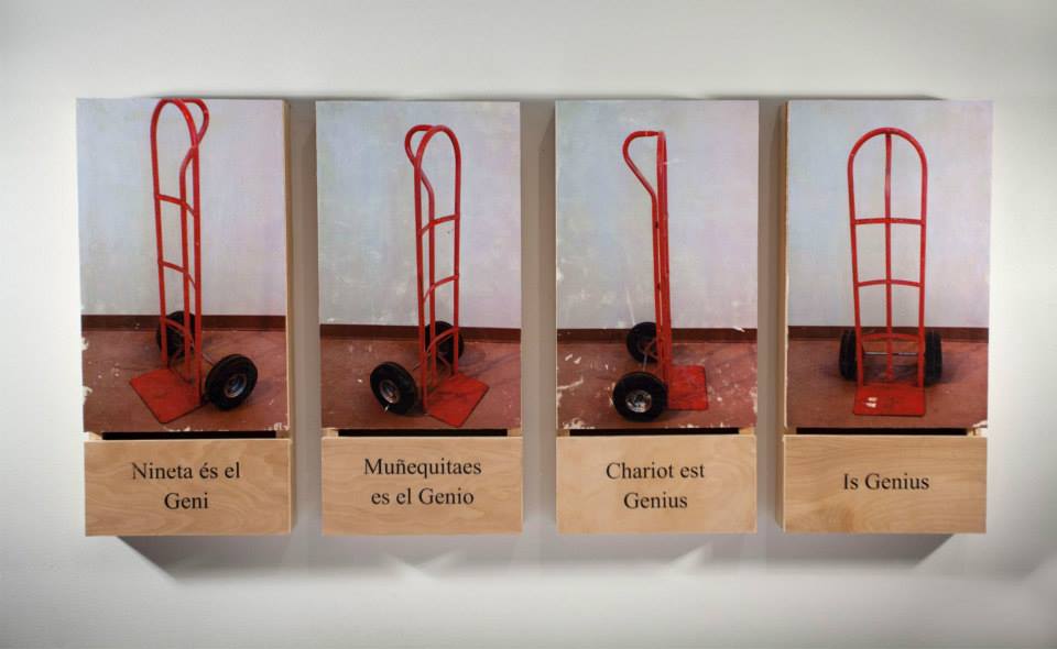 Dalí Is Genius2014 Photo Transfer on Wood