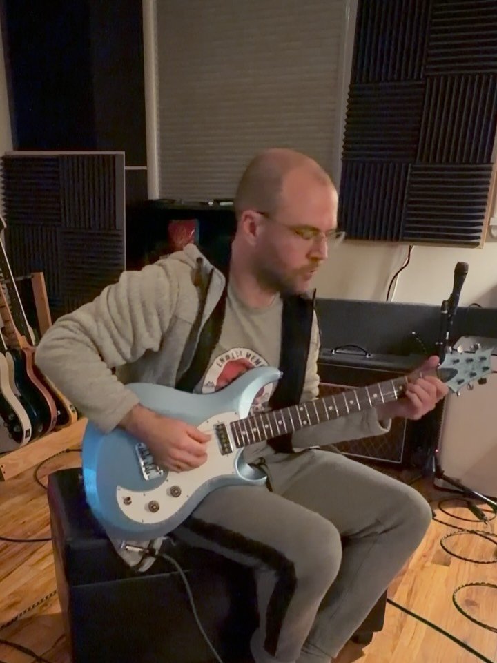 Messing around with a PRS Vela - it&rsquo;s got a fairly unique fat single coil (DeArmond style) in the neck position. The clean clip is that pickup, and in the second I&rsquo;m trying out the bridge humbucker with some EQD Westwood overdrive. 

And 