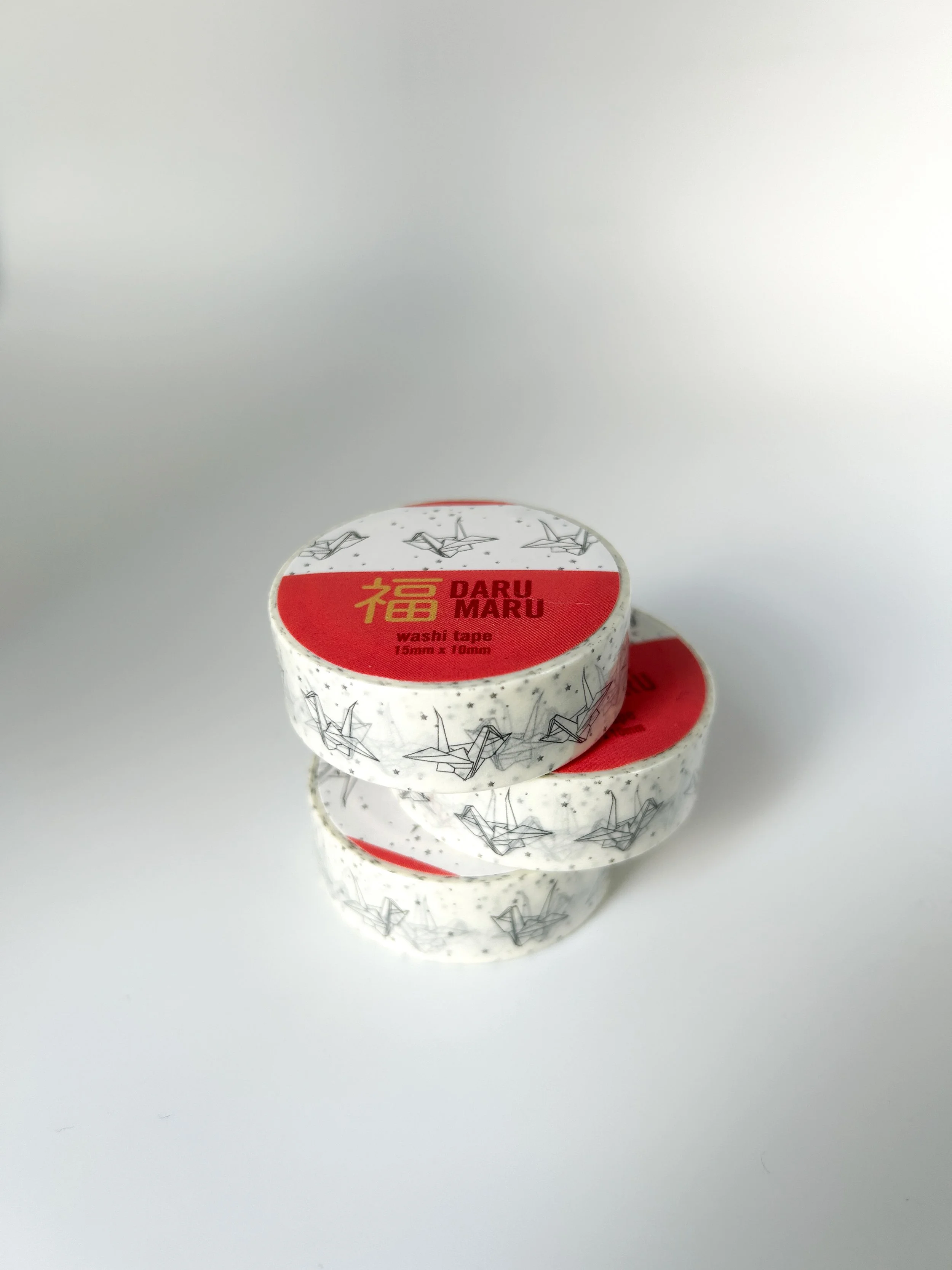 Black and White Paper Crane Washi Tape