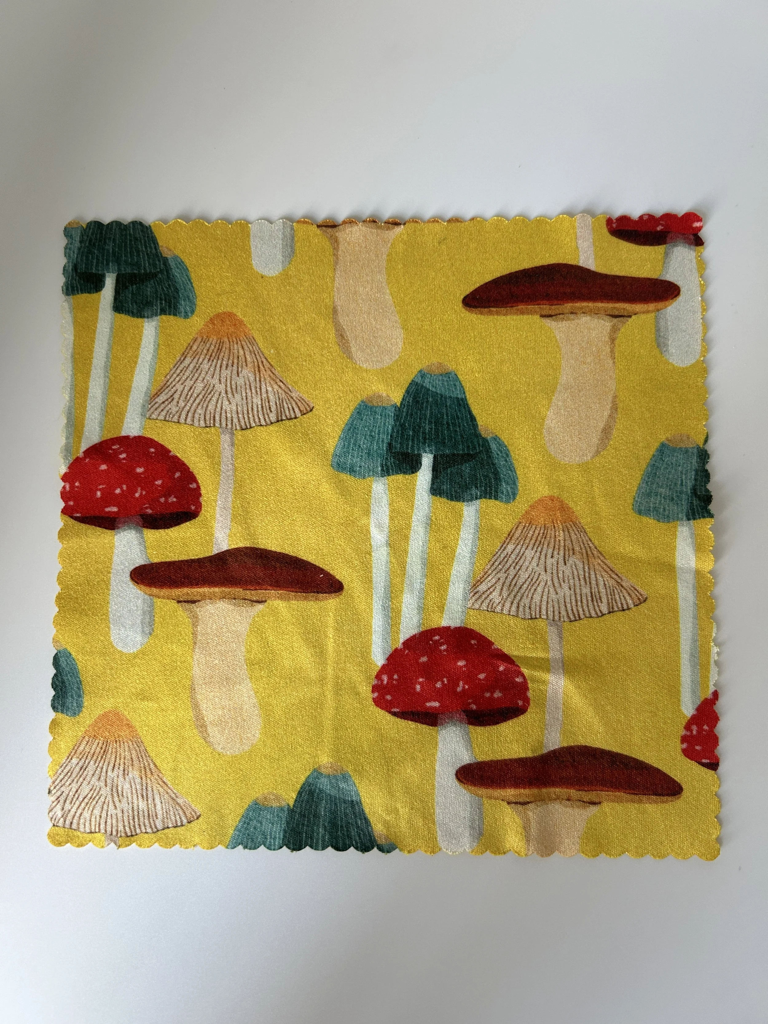Yellow Mushroom Microfiber Cloth