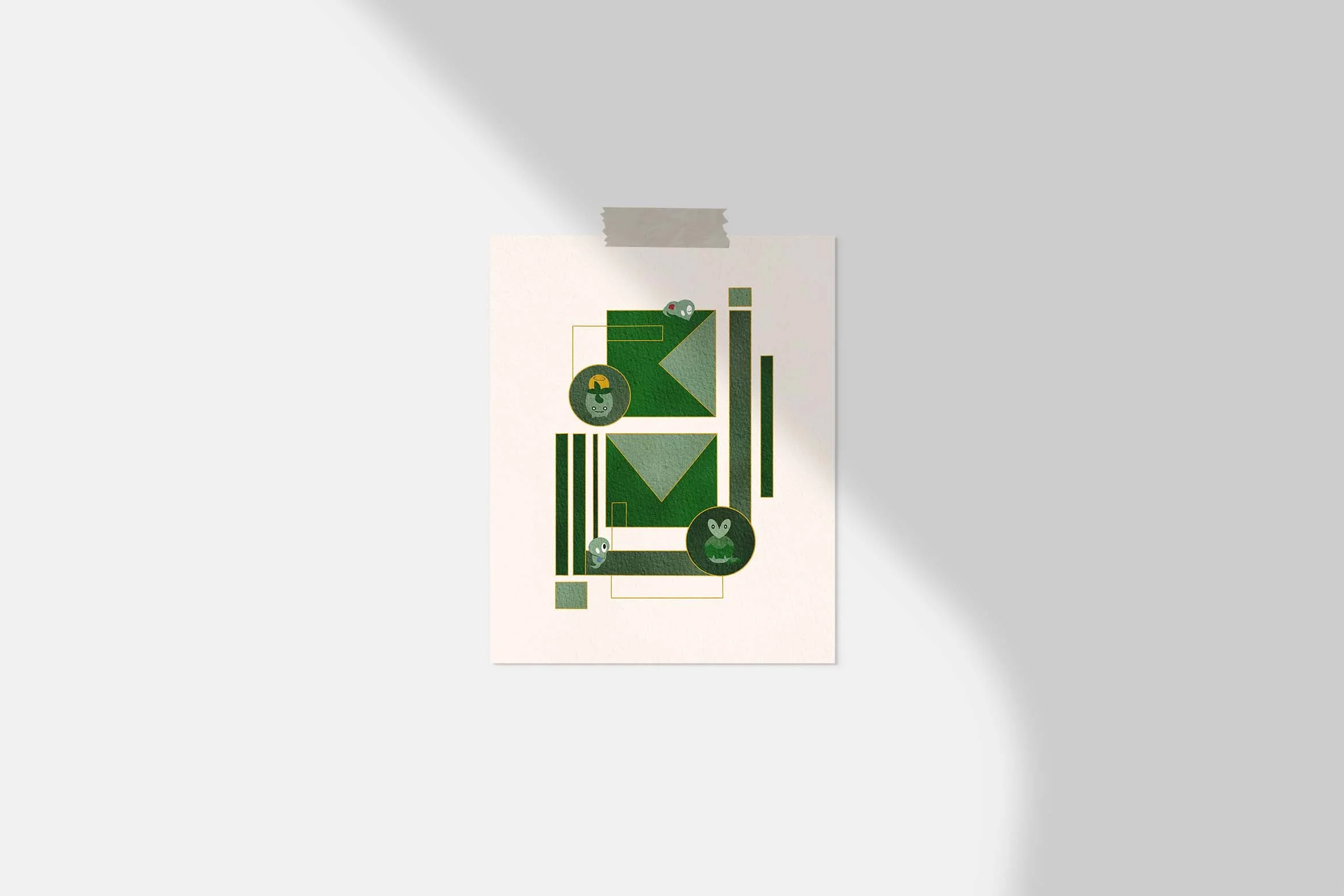 Green PKMN Art Print