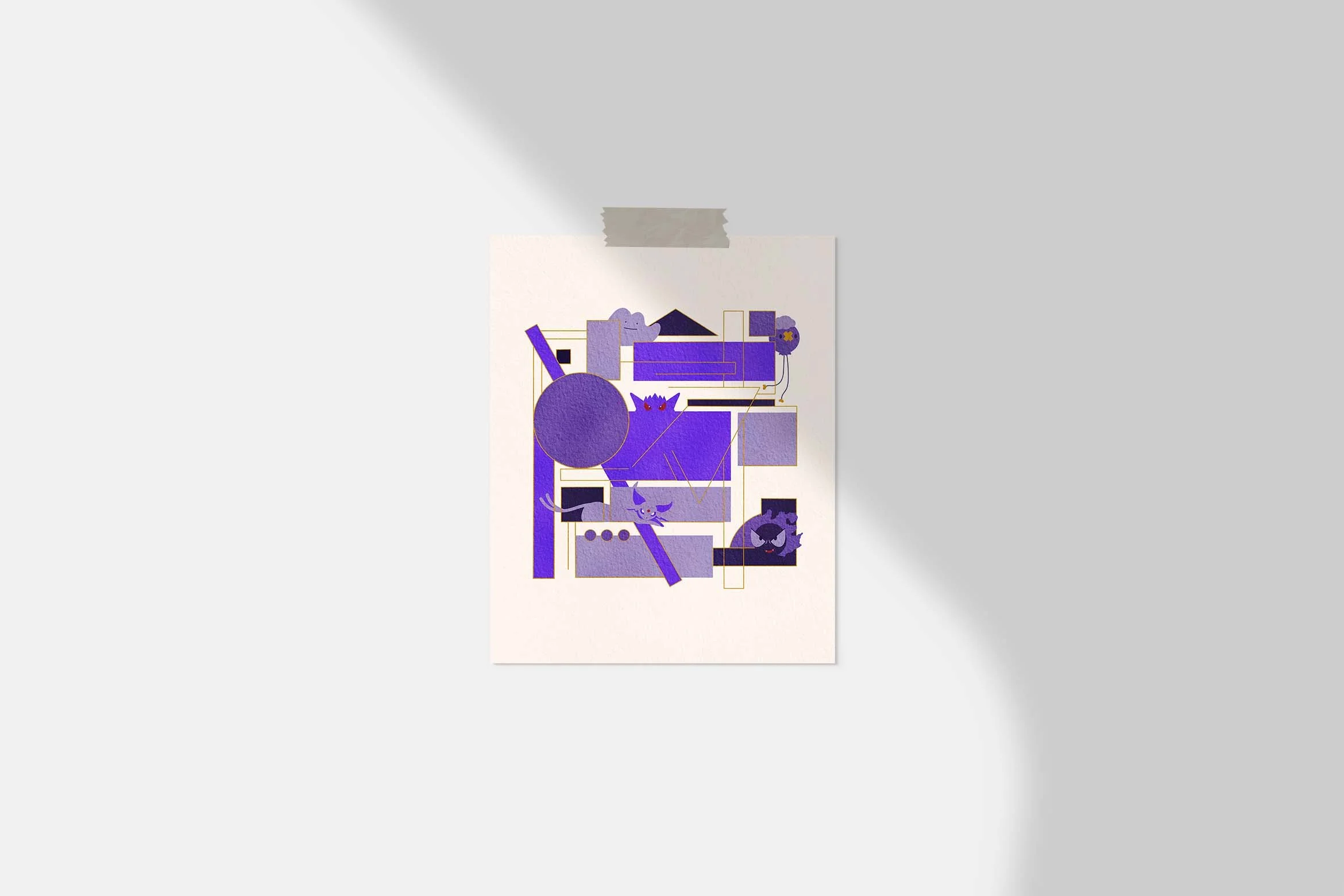 Purple PKMN Art Print