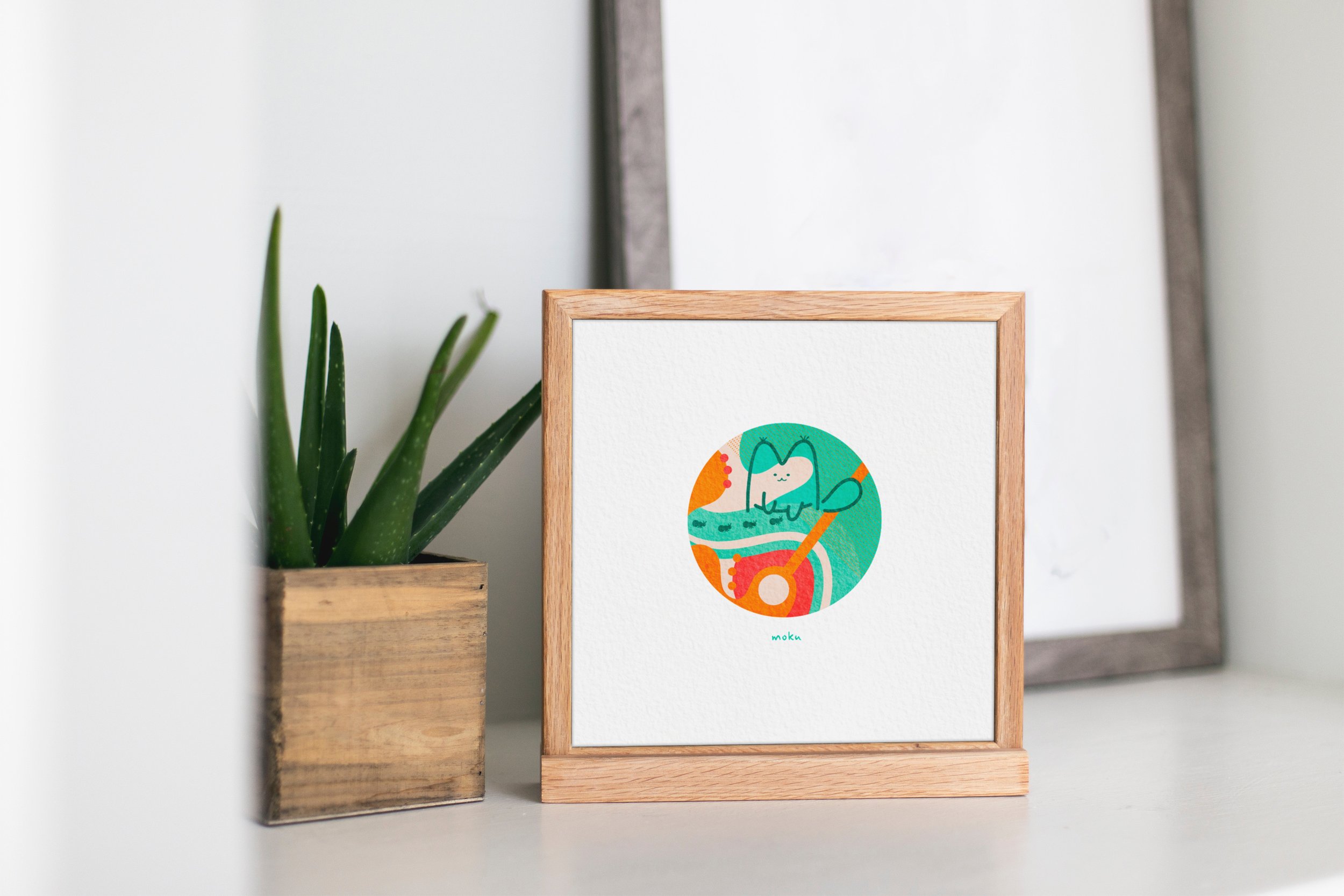 Moku - Mini Art Print 4x4in