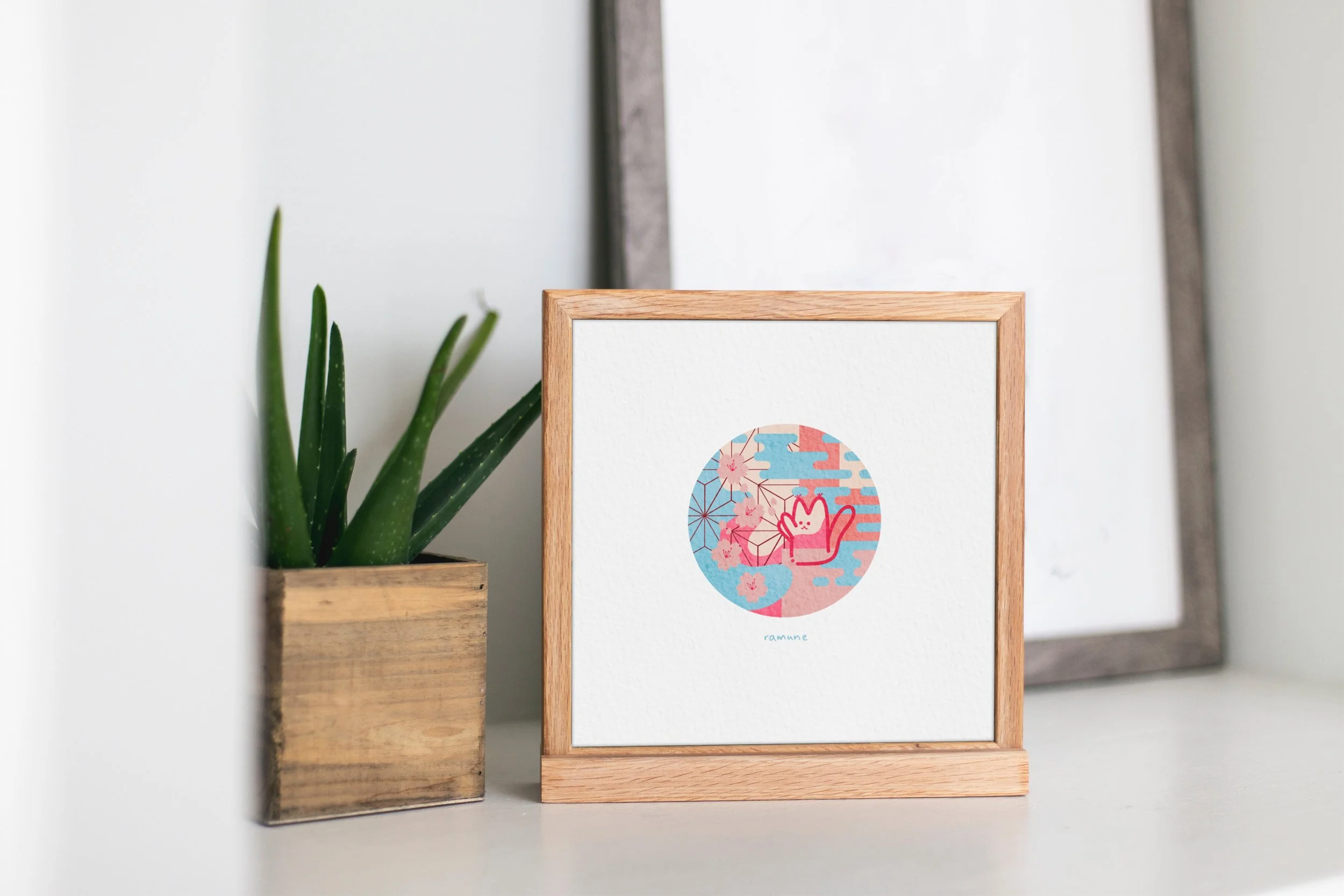 Ramune - Mini Art Print 4x4in