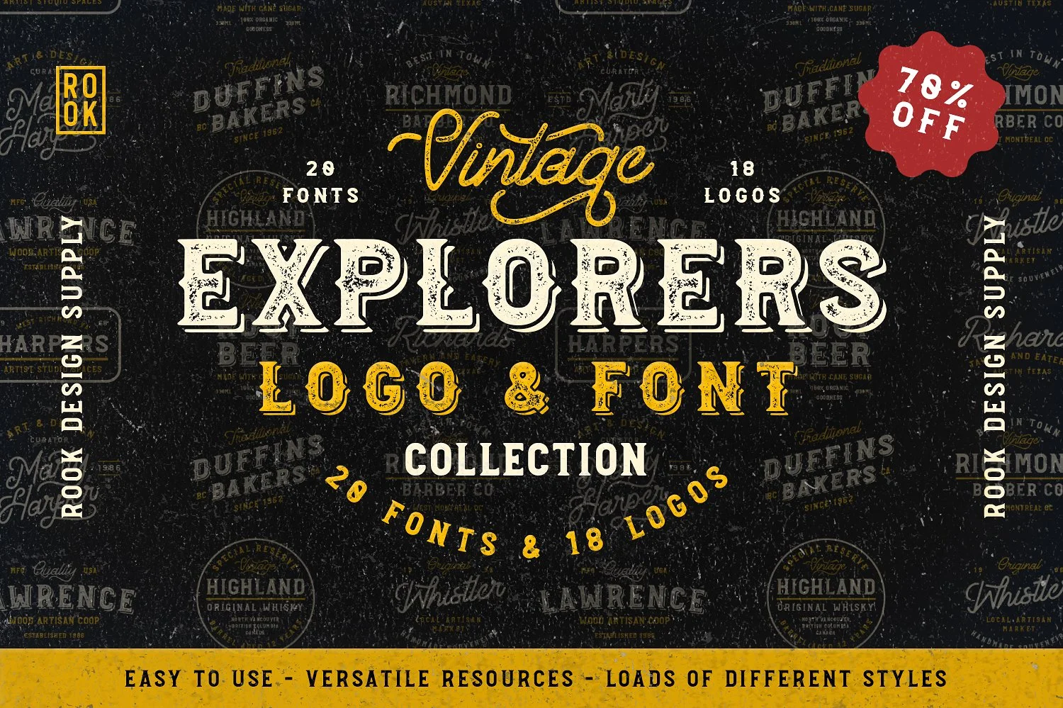 Explorers Logo &amp; Font Collection