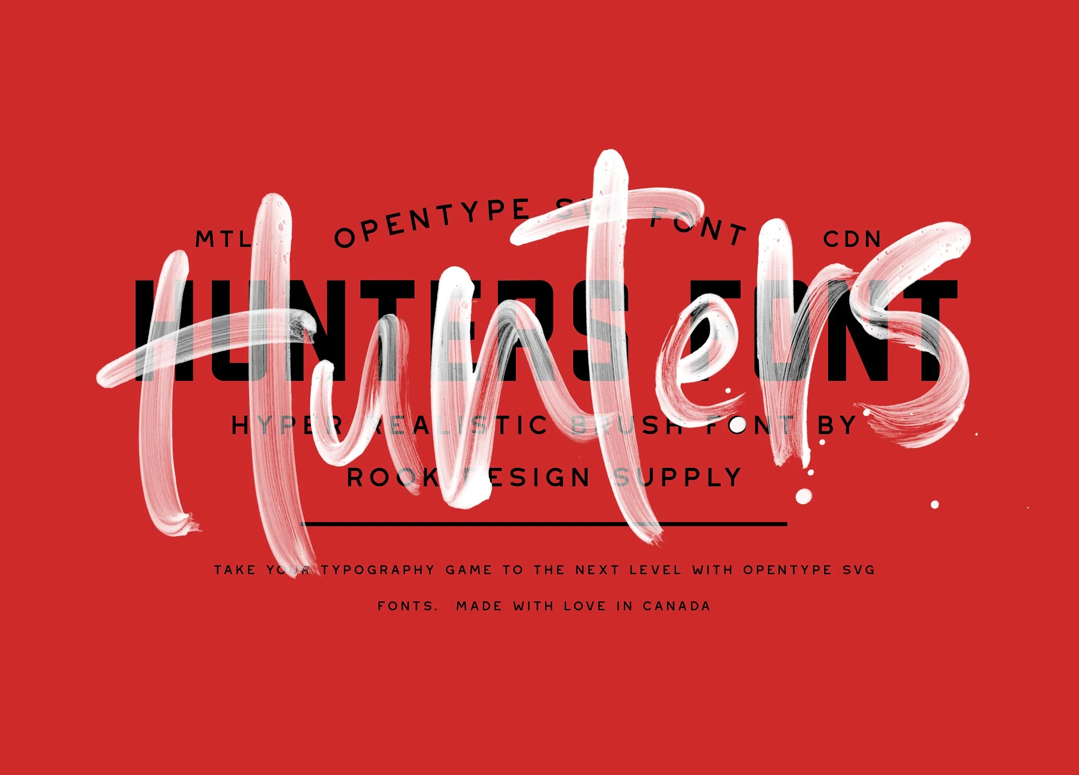 Hunters SVG Font