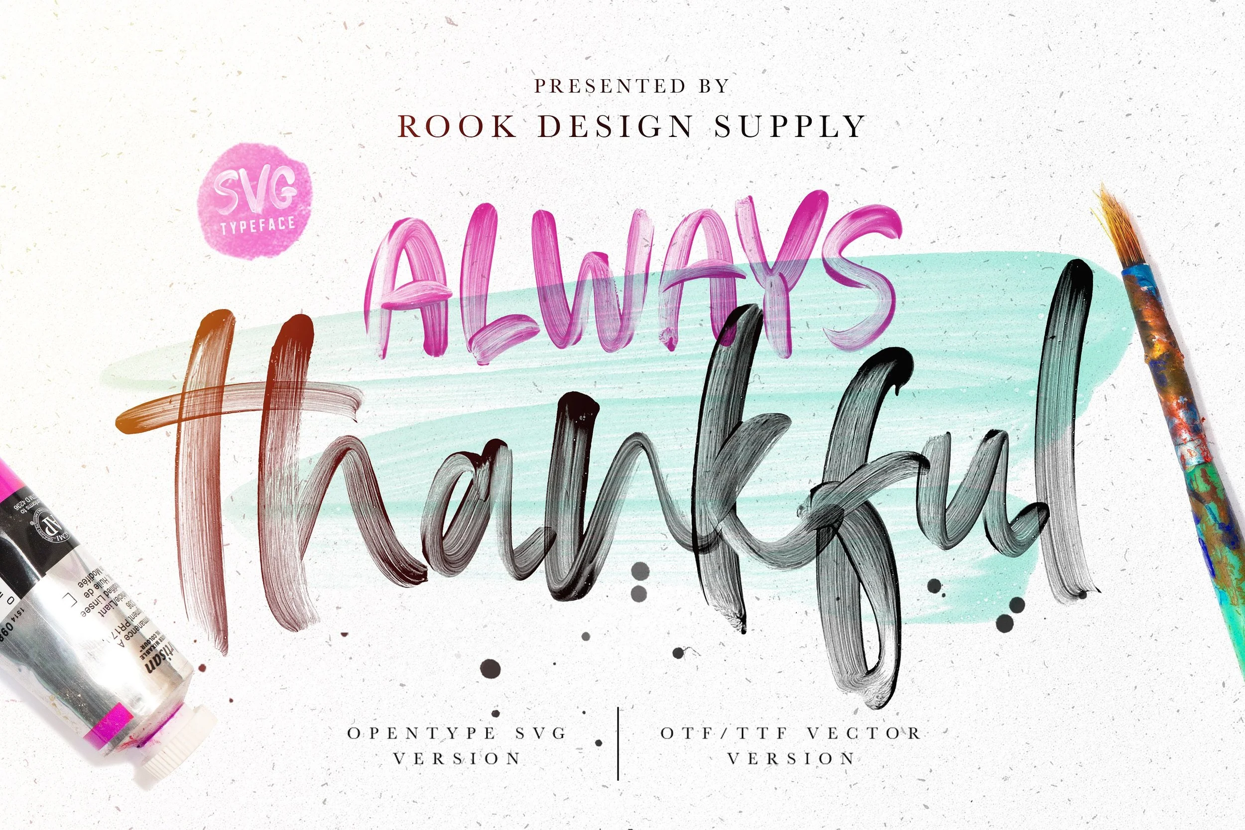 Always Thankful SVG Font