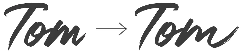 An example using the font ‘Almonte’
