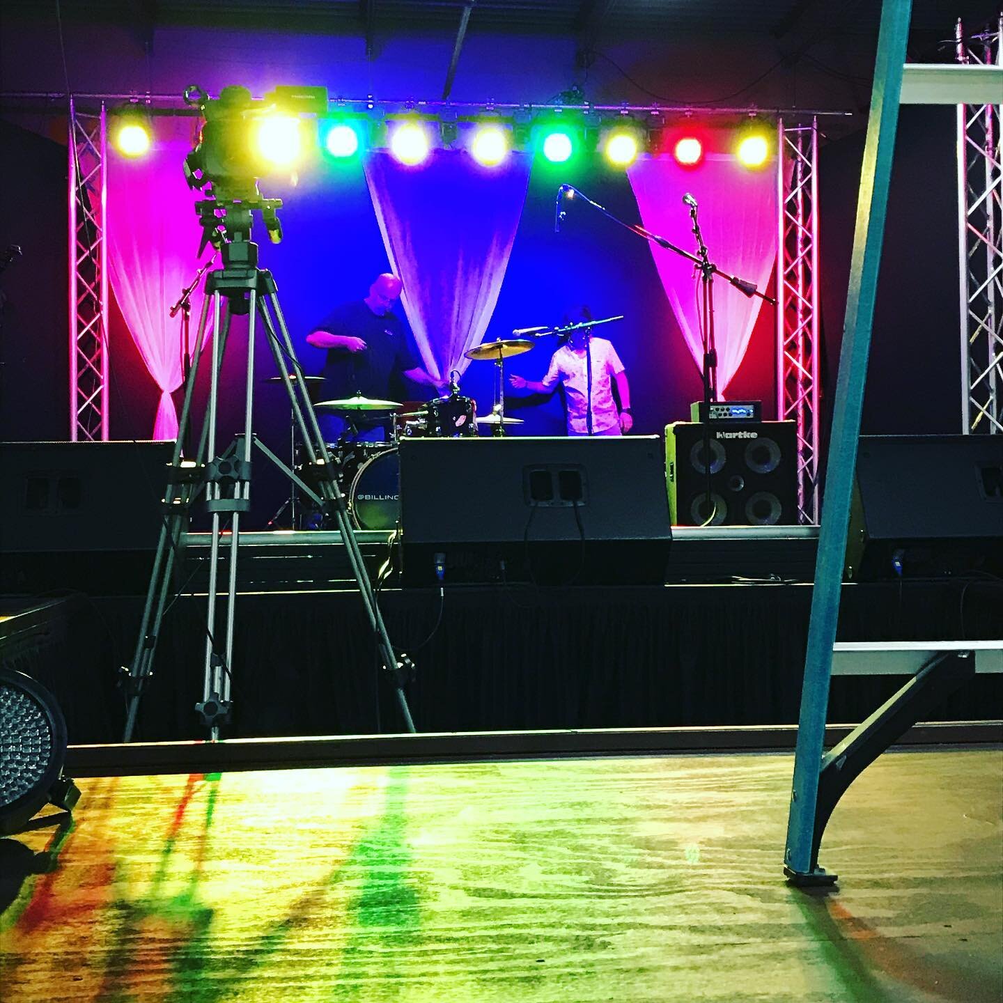 The Stage IS SET!!!!

We go live from @redarrowstudiosc at 8!!!!!