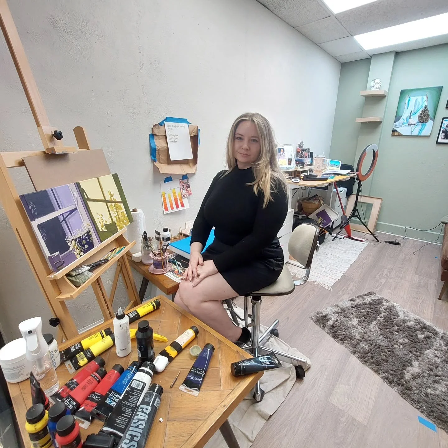 Goldmark artist Rachel Perkins @rachlemorgan is one of the 170+ members of the Goldmark artist community who will be opening their private art studios to the public during our upcoming 2026 Spring Art Walk on Saturday 4/11 and Sunday 4/12, from 12-5p