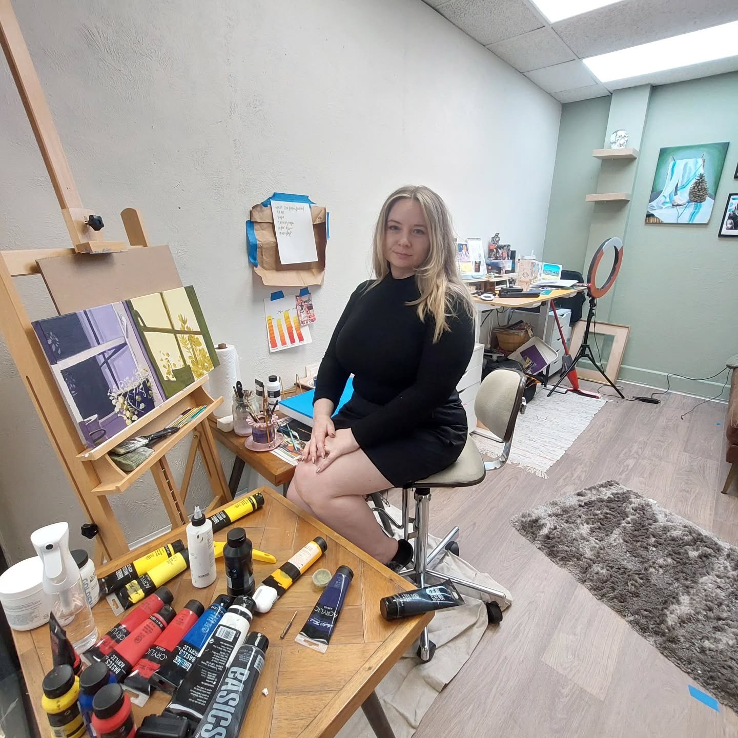 Goldmark artist Rachel Perkins @rachlemorgan is one of the 170+ members of the Goldmark artist community who will be opening their private art studios to the public during our upcoming 2026 Spring Art Walk on Saturday 4/11 and Sunday 4/12, from 12-5p