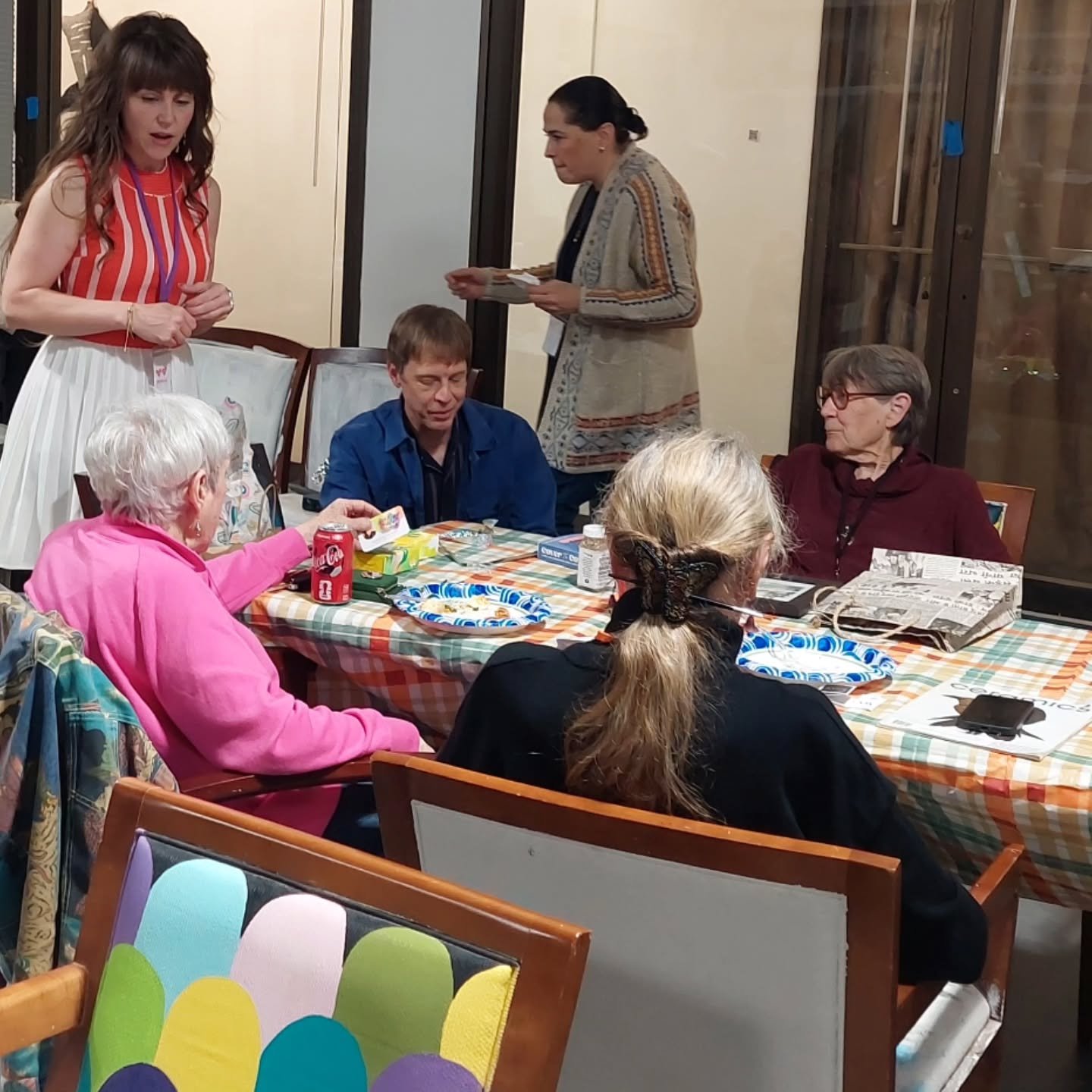 We appreciate all the Goldmark artists, friends, and visitors who joined us at last Saturday's Winter Social for the Goldmark artist community!

Before and during the potluck dinner, longtime members and newcomers alike connected over animated conver