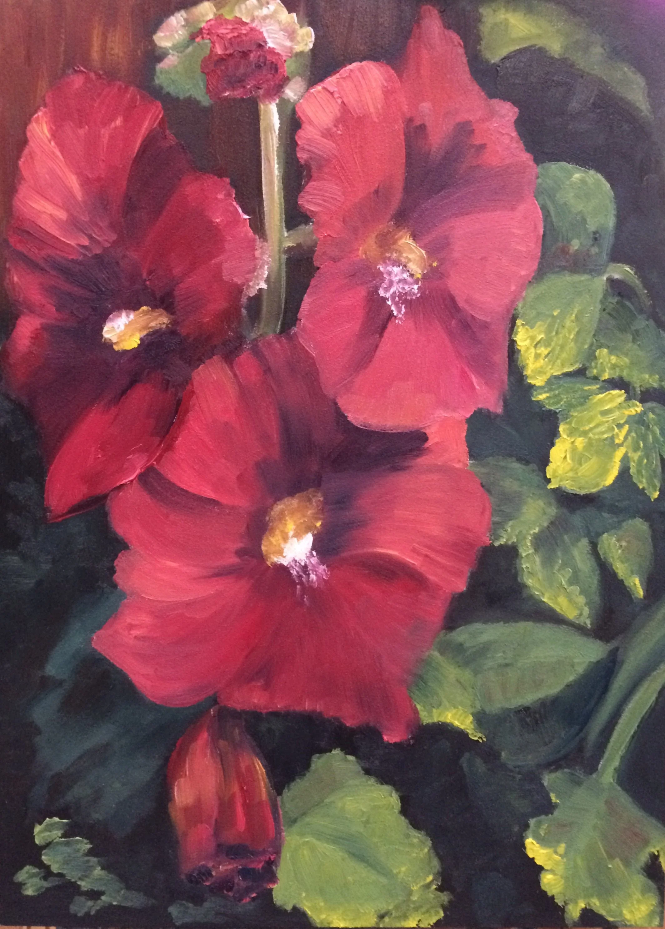 GMunson A Year for Hollyhocks.JPG
