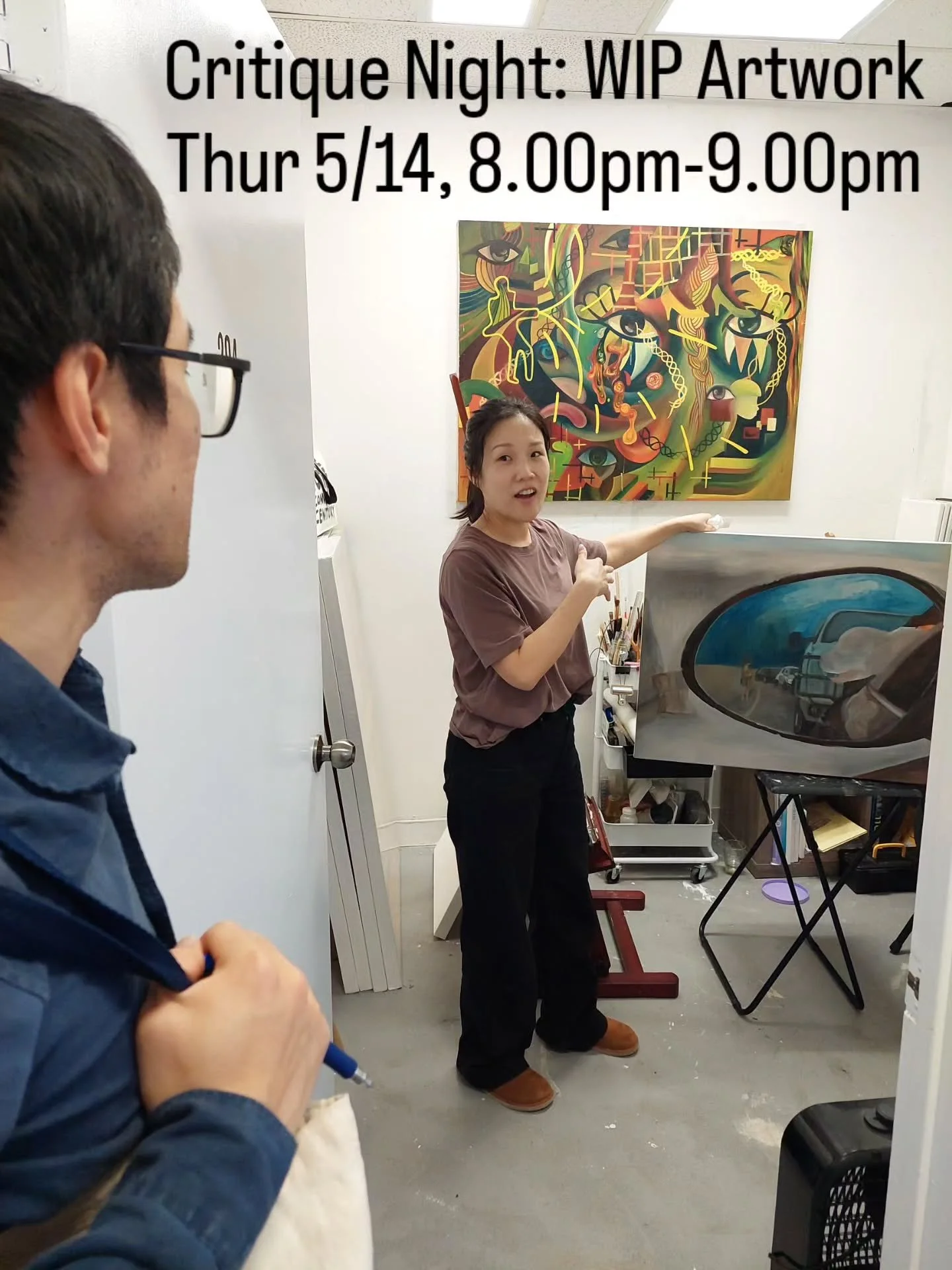 Join us at the Goldmark Cultural Center this Thursday 5/14 from 8.00pm to 9.00pm for the first in a series of art critique meet-ups for the Goldmark artist community! The theme of this first meet-up is works-in-progress.

Bring one or more unfinished