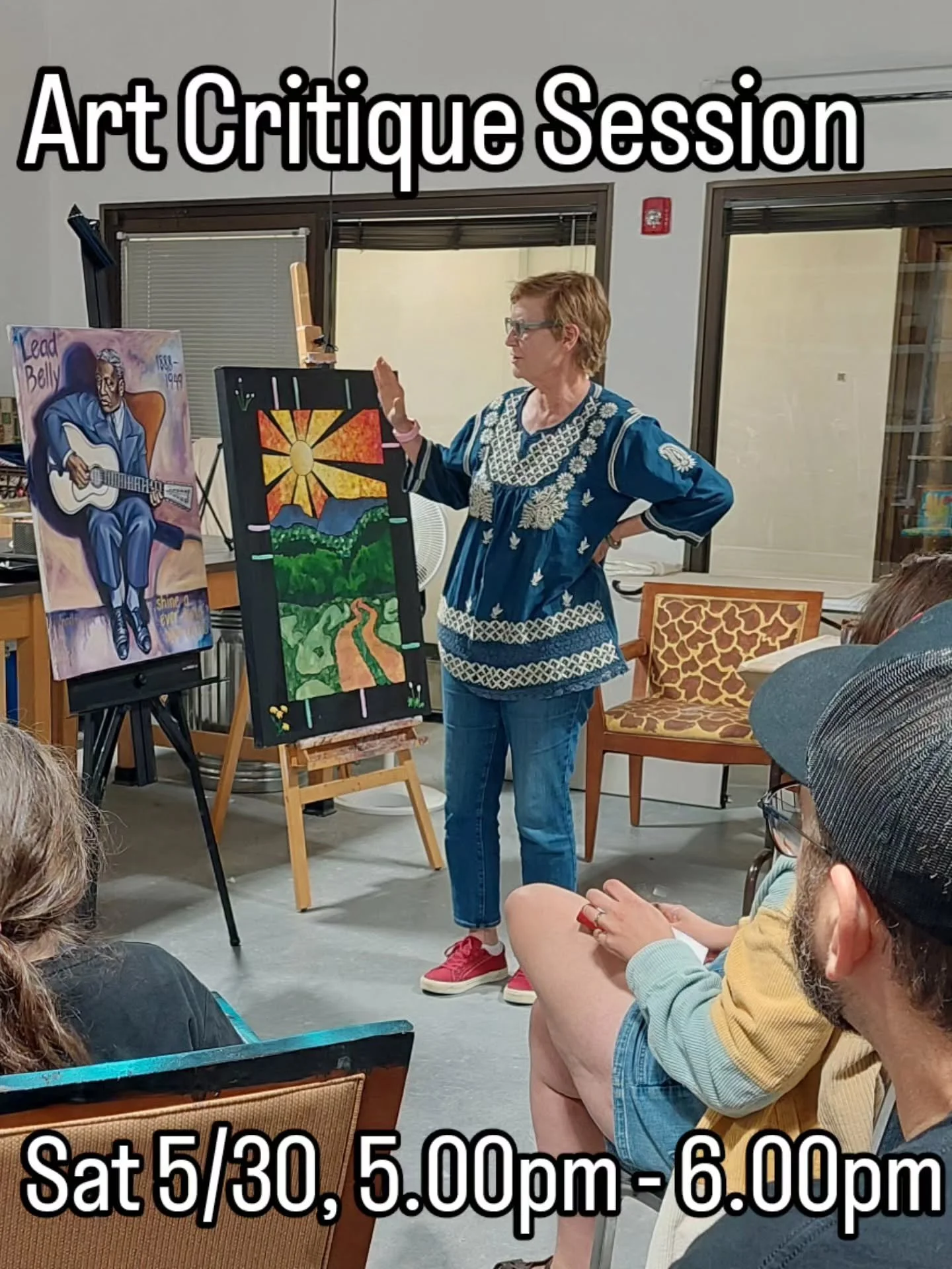 Join us at the Goldmark Cultural Center this Saturday 5/30 from 5.00pm - 6.00pm for another session in an ongoing series of art critique meet-ups for the Goldmark artist community, friends, and visitors! The theme of this daytime meet-up is recent wo