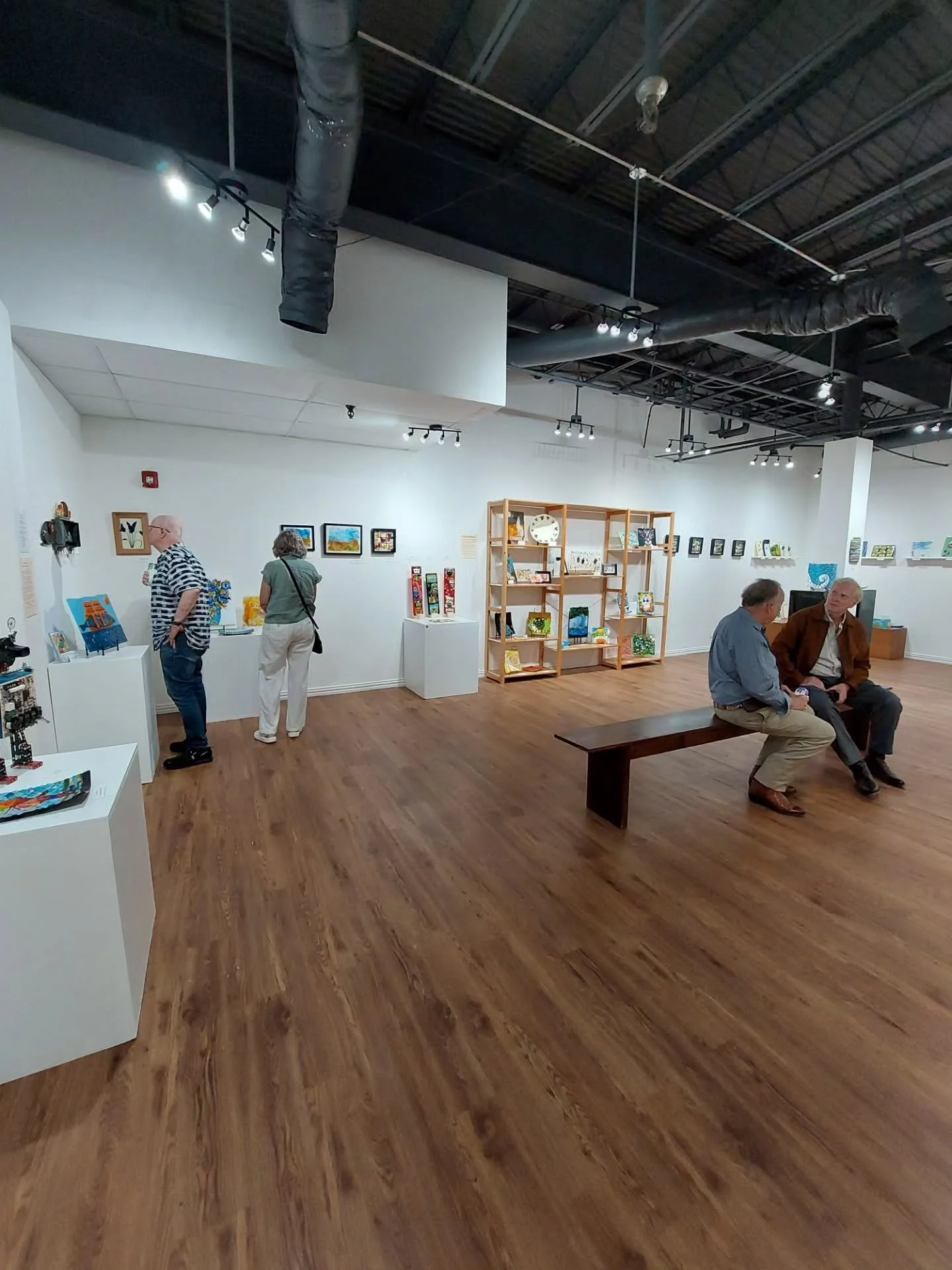 Join us at the Goldmark Cultural Center's Norman Brown Gallery this Saturday 6/6 from 1.00pm to 3.00pm for the opening reception of "The Happy Show", a group exhibition featuring fun and fanciful works of fused glass, assemblage, and found-