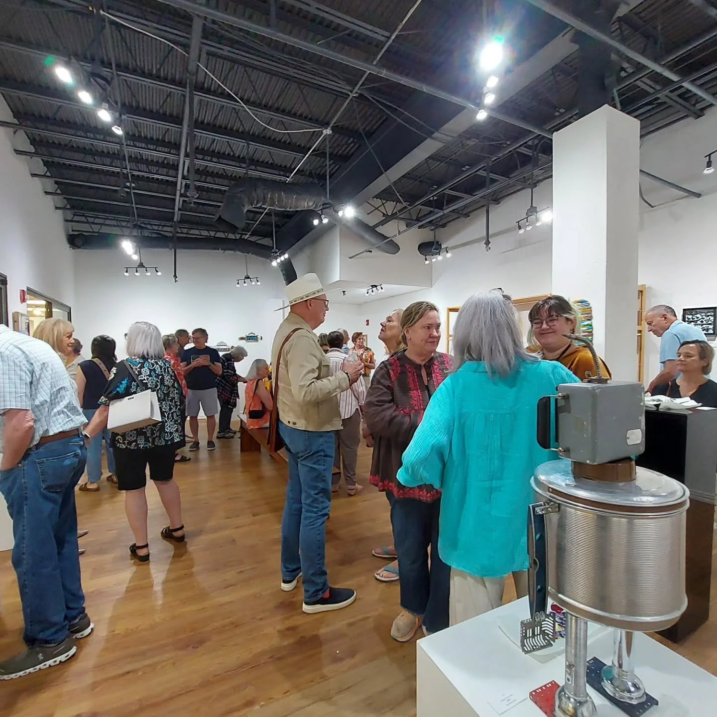 We appreciate everyone who joined us at the Goldmark Cultural Center&rsquo;s Norman Brown Gallery on Saturday afternoon for the opening reception of "The Happy Show", featuring fused glass, assemblage, and sculptural works by Nancy Bateman 