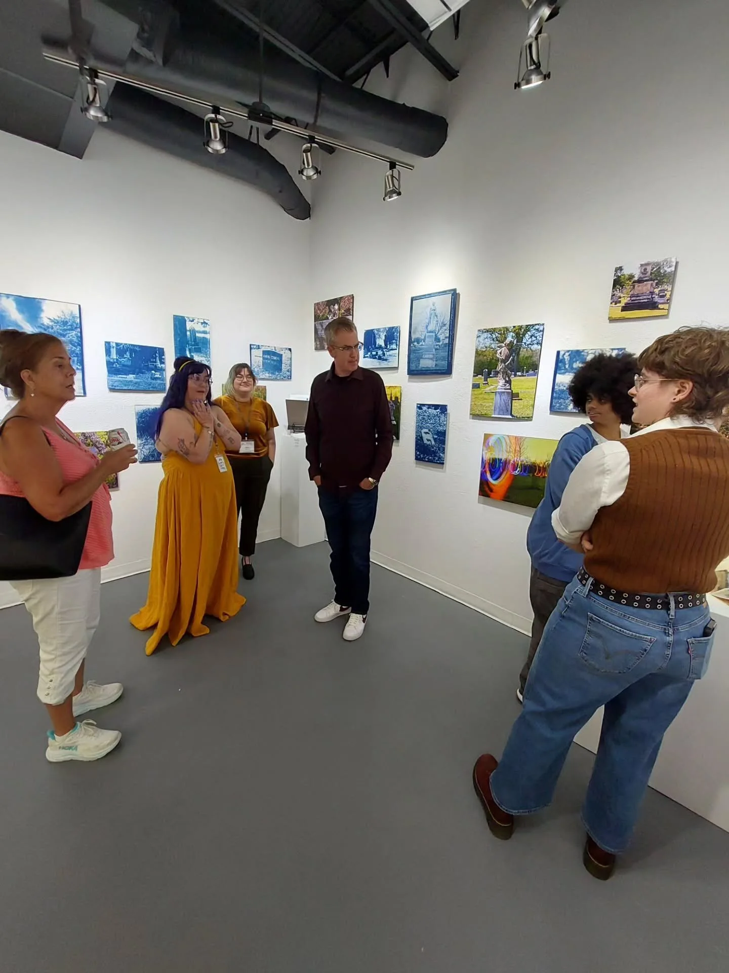 We appreciate everyone who joined us at the Goldmark Cultural Center's Ruth Andres Gallery last Saturday for the reception for "What Grows Over Us", a solo exhibition of new cyanotypes, photographs, and handmade books by Goldmark artist Kim