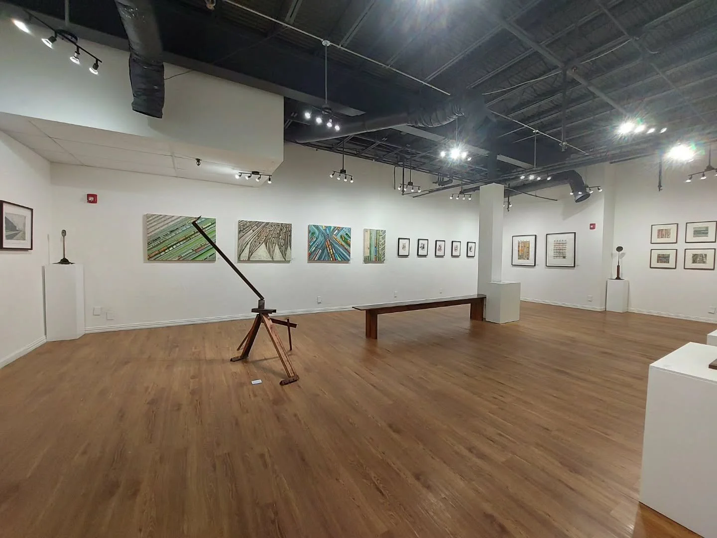 Join us at the Goldmark Cultural Center's Norman Brown Gallery today, Saturday 8/22 from 5.00pm to 7.00pm for the opening reception of "Trainscapes: Travels of the Mind", an exhibition featuring painting and sculptural works by Goldmark art