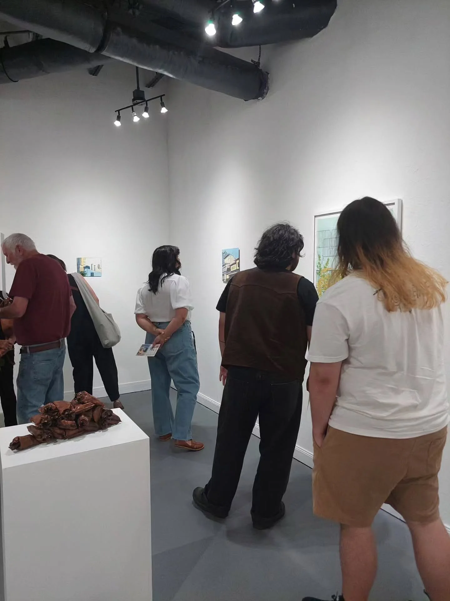 If you missed the opening reception of "Noticing" last Saturday, you still have a few weeks left to visit the Goldmark Cultural Center's John H. Milde Gallery to check out this 2 person exhibition of 2D and 3D works by artists Ana M Lopez @