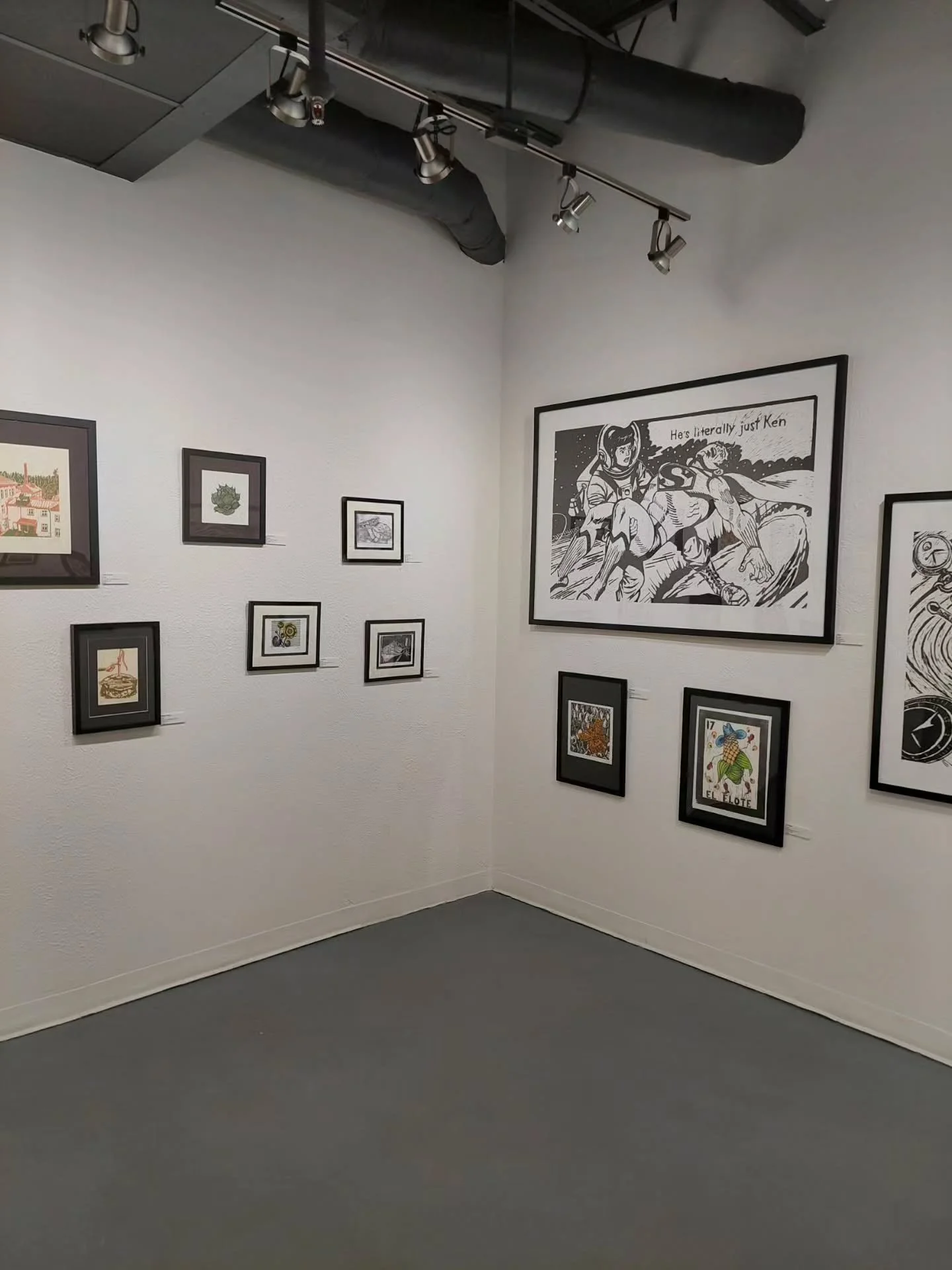 A new exhibition is on display in the Goldmark Cultural Center's Ruth Andres Gallery through 10/4!

"Elsewhere" is a solo exhibition of new fine art relief prints by Goldmark artist and printmaker Jacqueline Smith @smiths_print_alchemy . Ja