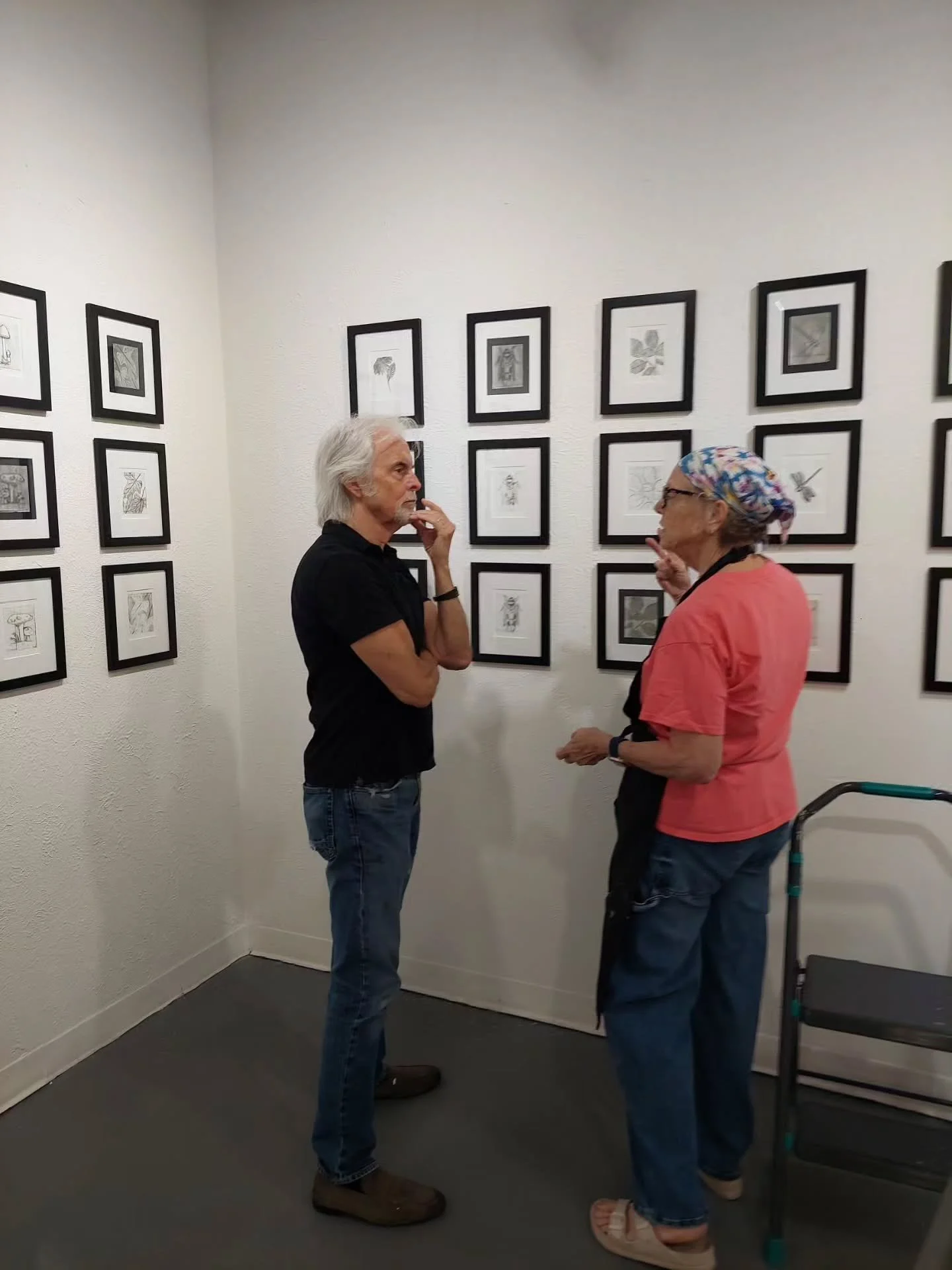 A new art exhibition is on display in the Goldmark Cultural Center's Ruth Andres Gallery! 

"Prints, Plates, and Pasta Makers" features new fine art relief prints and drypoint plates by Goldmark artist Margo Miller @badmargo11 ! There are a