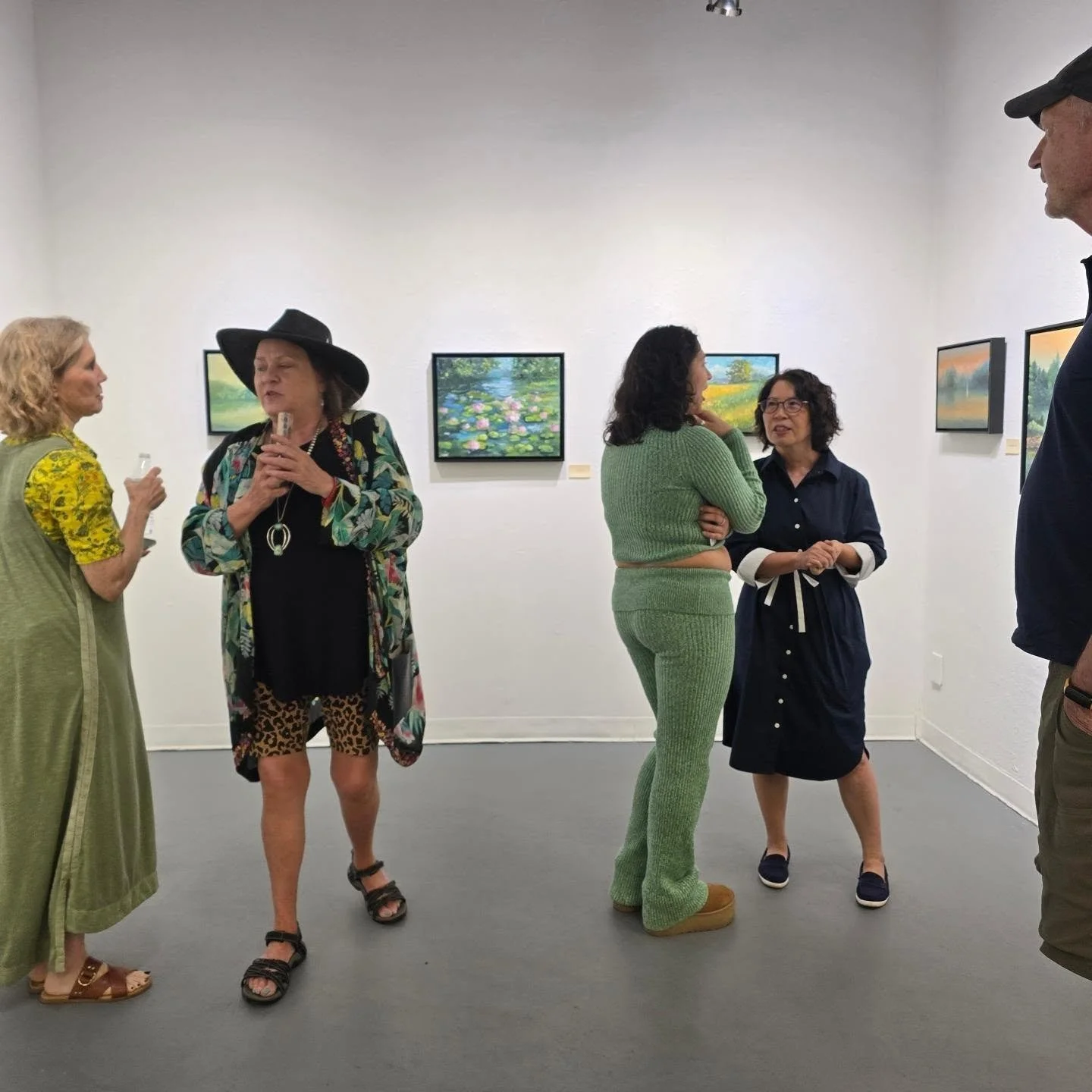 Thank you to all the Goldmark artists, visitors, and friends who joined us last Saturday for the reception for "Quiet Fields", a solo exhibition of new landscape oil paintings by Goldmark artist Diane Min in the Ruth Andres Gallery at the G