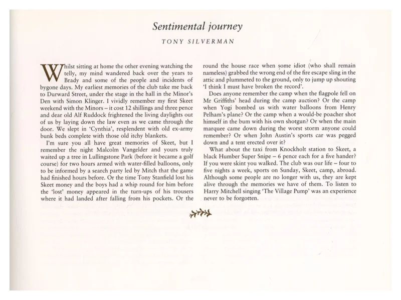 P105 Sentimental Journey