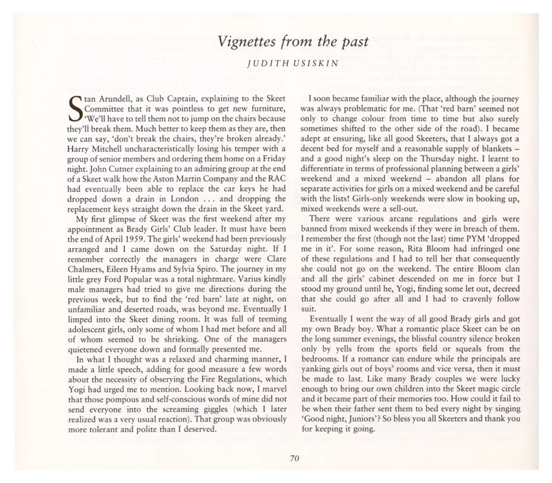 P70 Vignettes from the Past
