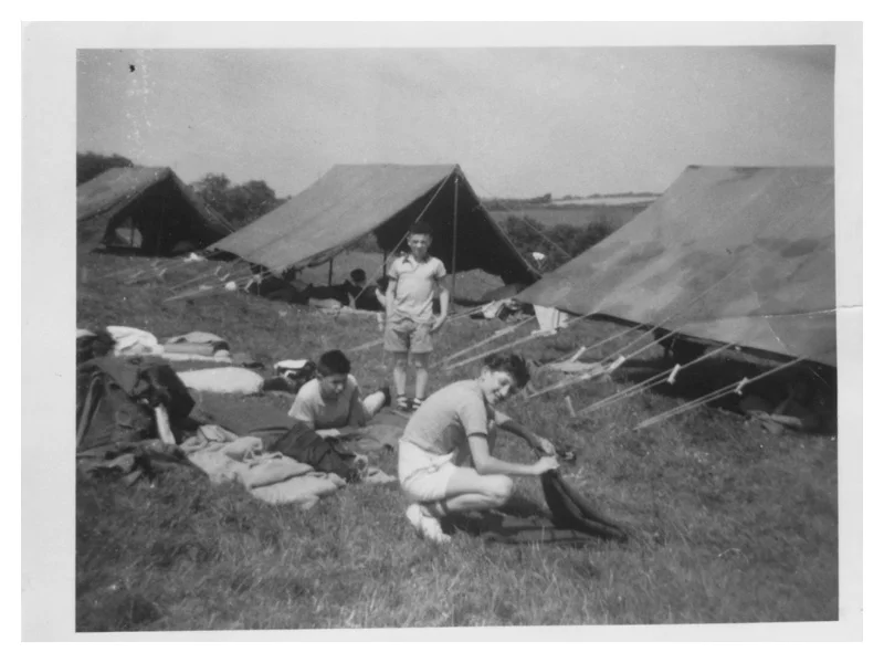 C2024 Karl Rosen (Lying down), Freddy Shaw (folding blanket), Ronnie Singer
