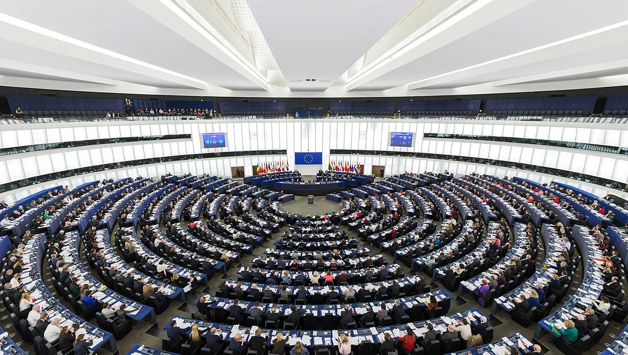 The European Parliament sits in session, with elections upcoming in 2019. (Wikimedia Commons)