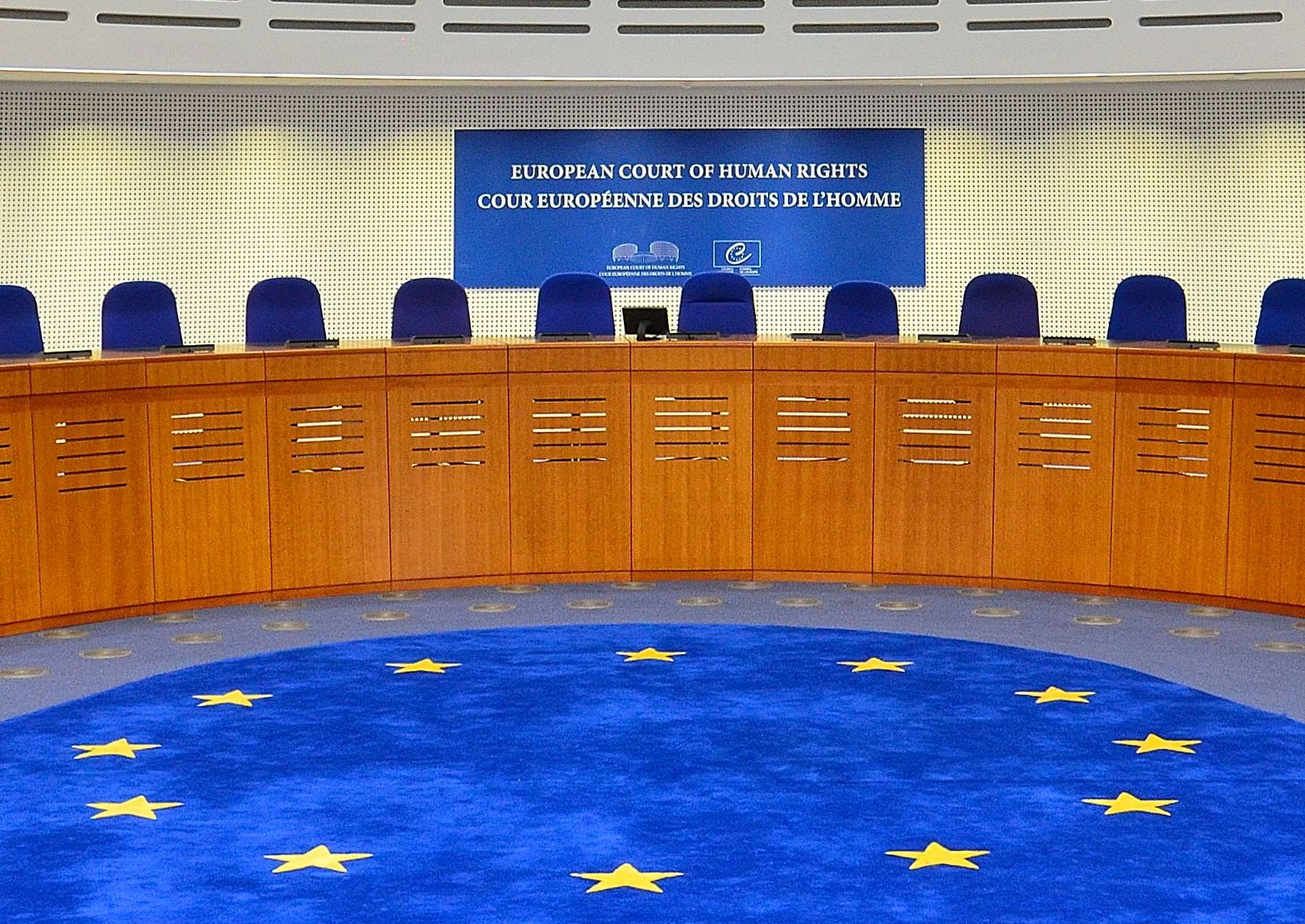The court room of the European Court of Human Rights. (Wikimedia Commons)