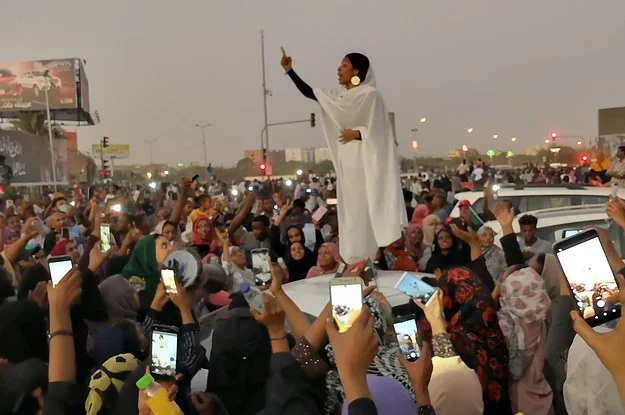 Women have been heavily involved in recent protests. (Buzzfeed News)