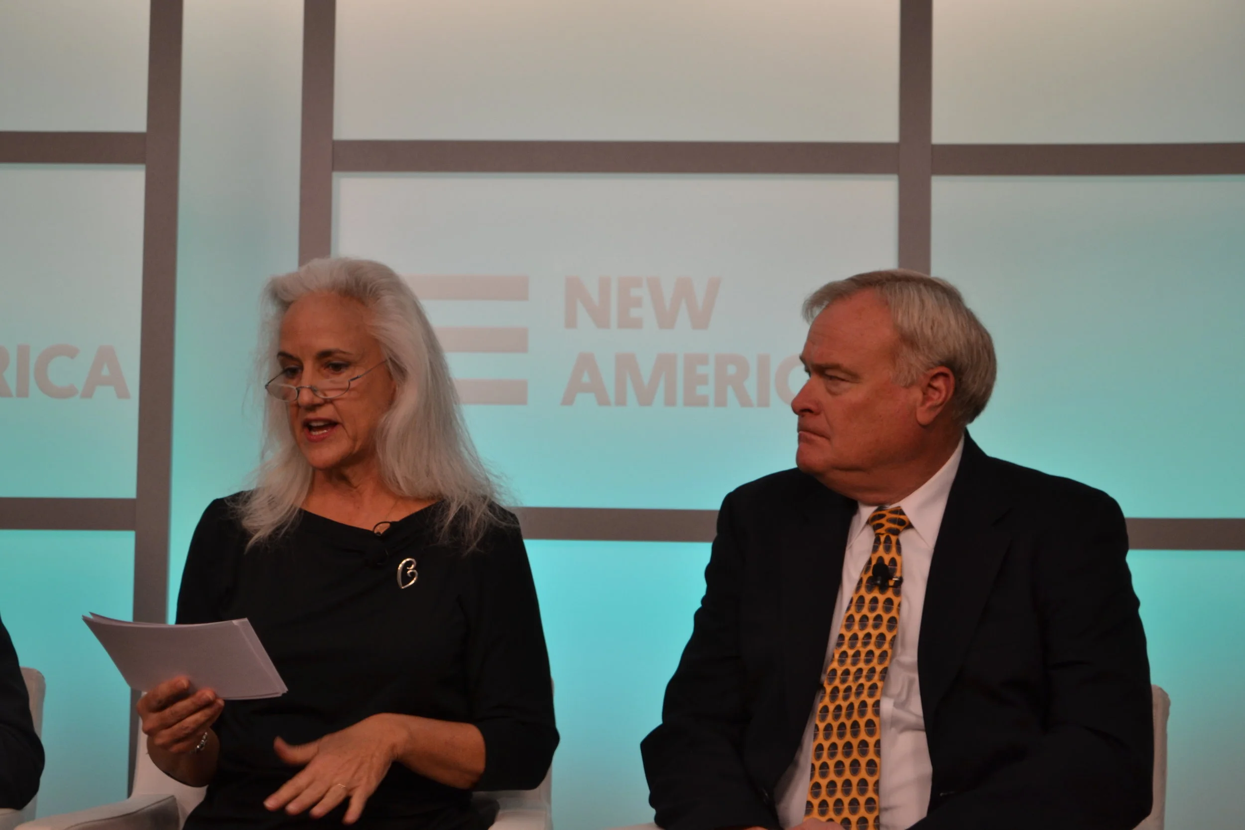 Debra Tice and FBI negotiator Gary Noesner discuss Austin Tice’s abduction. (Flickr)