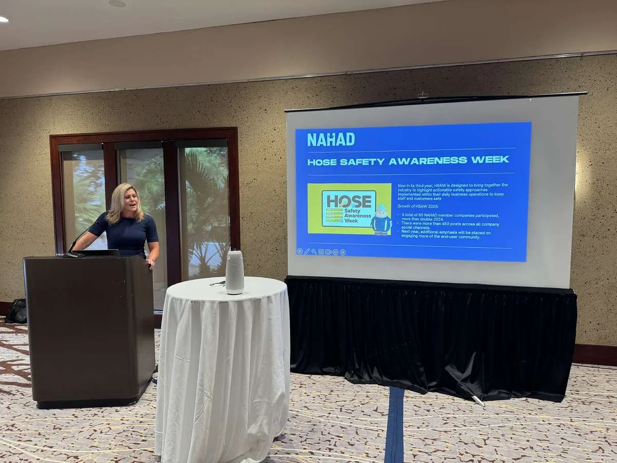 Molly Mullins, NAHAD at Ragco meeting