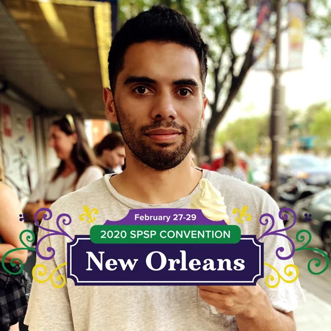 Congratulations to Josh Leota for winning the SPSP Graduate Travel Award for the 2020 SPSP convention in New Orleans.