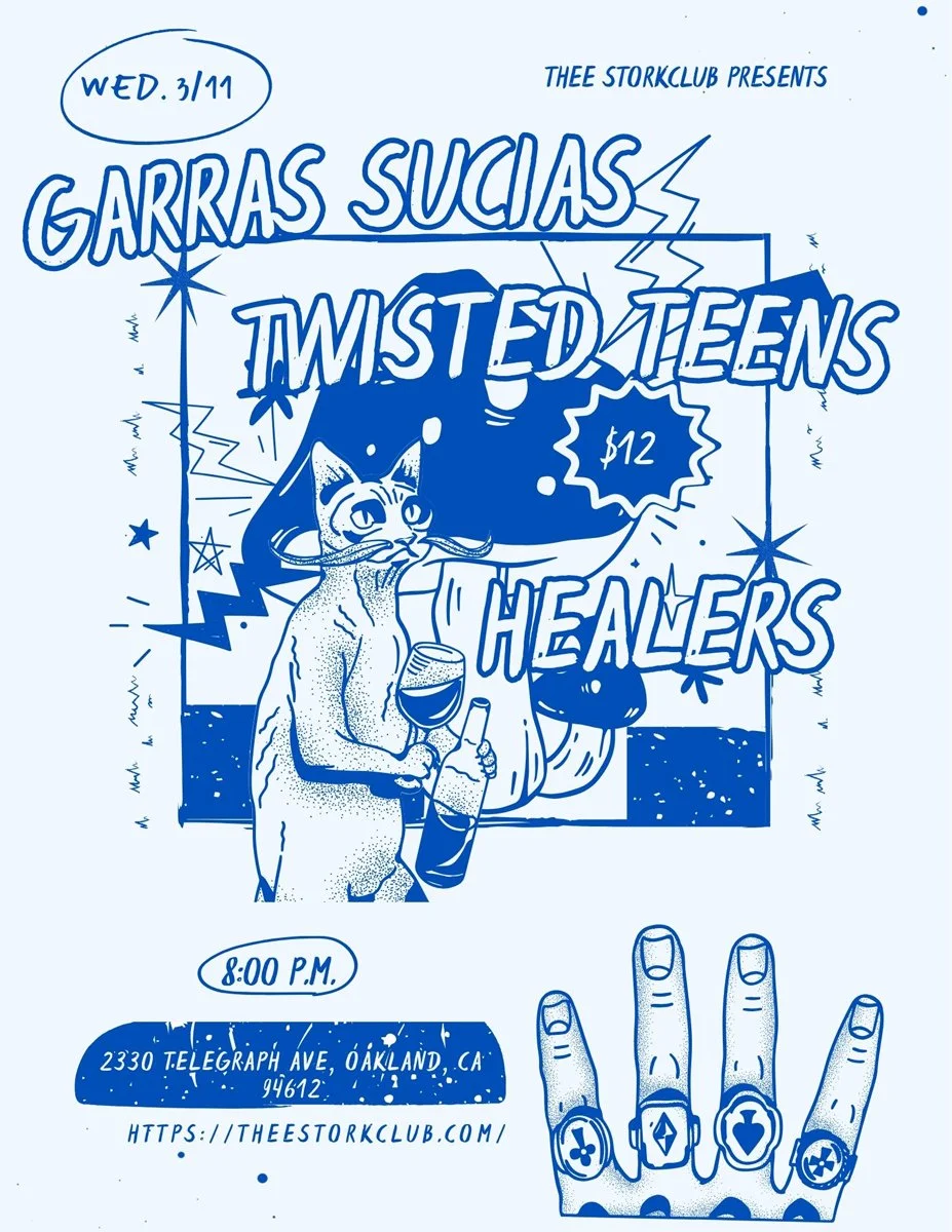 Garras Sucias, Twisted Teens (New Orleans), Healers at Stork Club