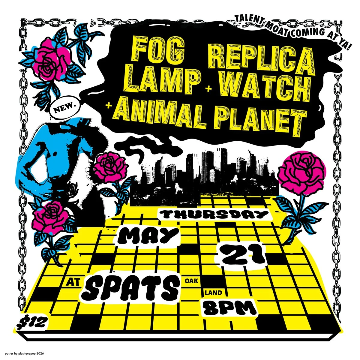 Fog Lamp, Replica Watch, Animal Planet at Spats (Berkeley)