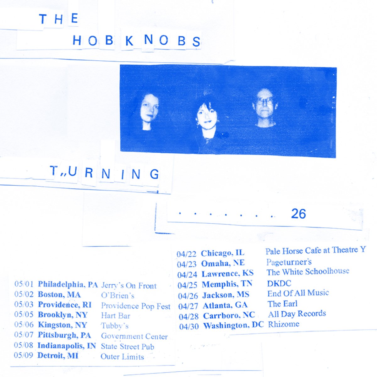 The Hobknobs (Netherlands, 12XU) 2026 US tour