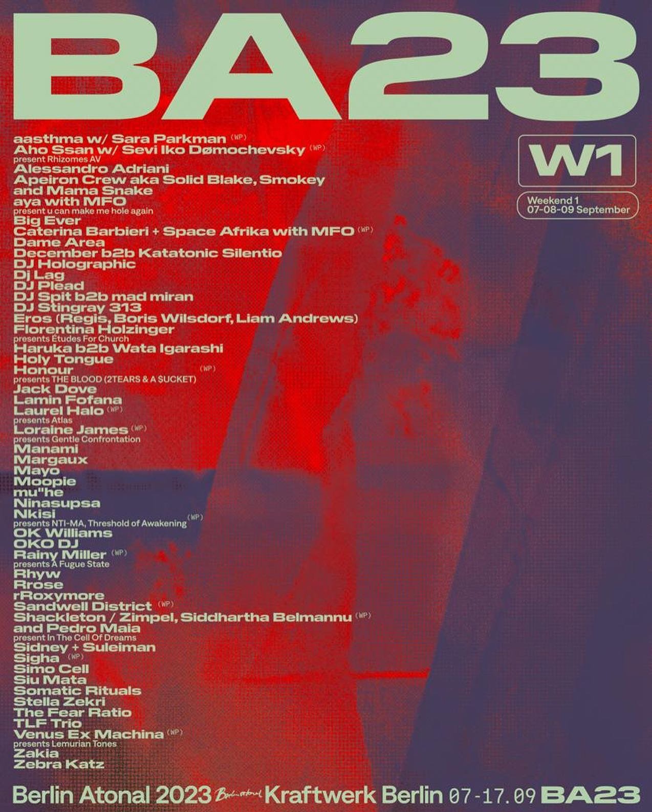 Berlin Atonal 2023 announces

@aya_yco and @mfo.light.space 

@carmenvillain 

@deliabeat 

@_emptyset 

@thefearratio 

@crystallmess 

@questionyourdj

🤍LittleBig Agency